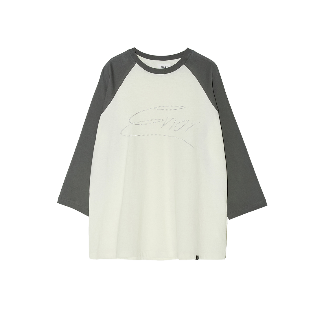 BESUTS003CR Enor Women Enor Raglan T Shirt Cream