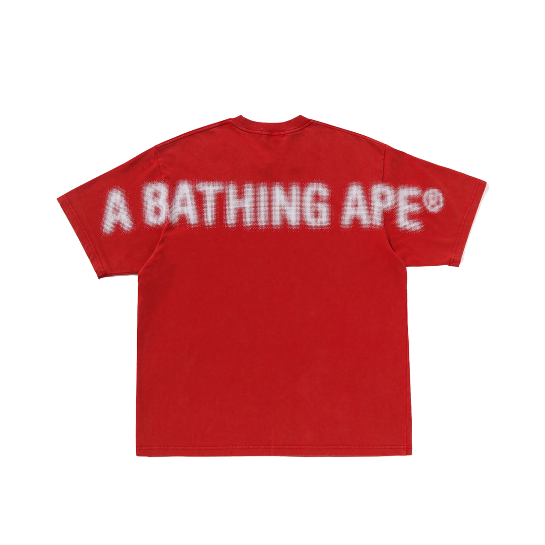 베이프 피그먼트 프린트 에이프 헤드 릴렉스드 핏 티셔츠 레드(BAPE Pigment Print Ape Head Relaxed Fit T-Shirt Red) - 2
