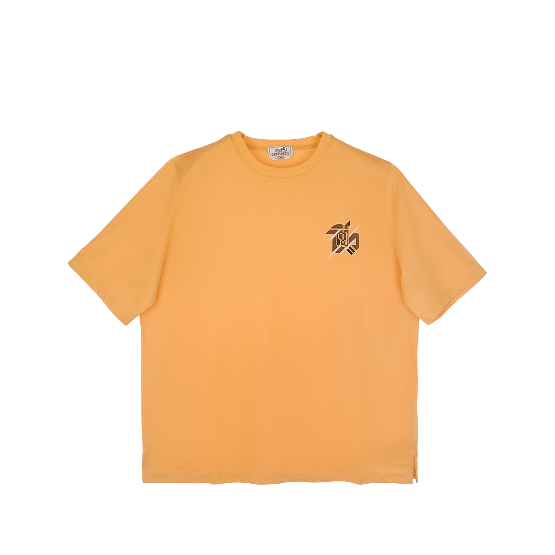 ITRMGAJODAVN Hermes Leather Patch Short Sleeve T Shirt XL Melon