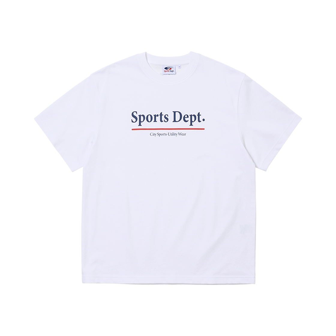 스포츠뎁트 라인 로고 반팔 티셔츠 화이트(Sports Dept Line Logo T-shirt White)
