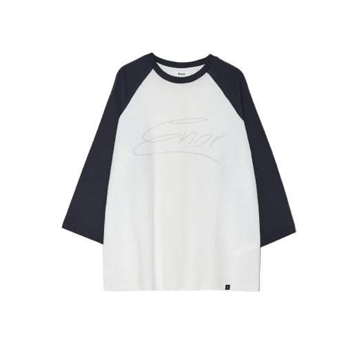 BESUTS003WH Enor Women Enor Raglan T Shirt White