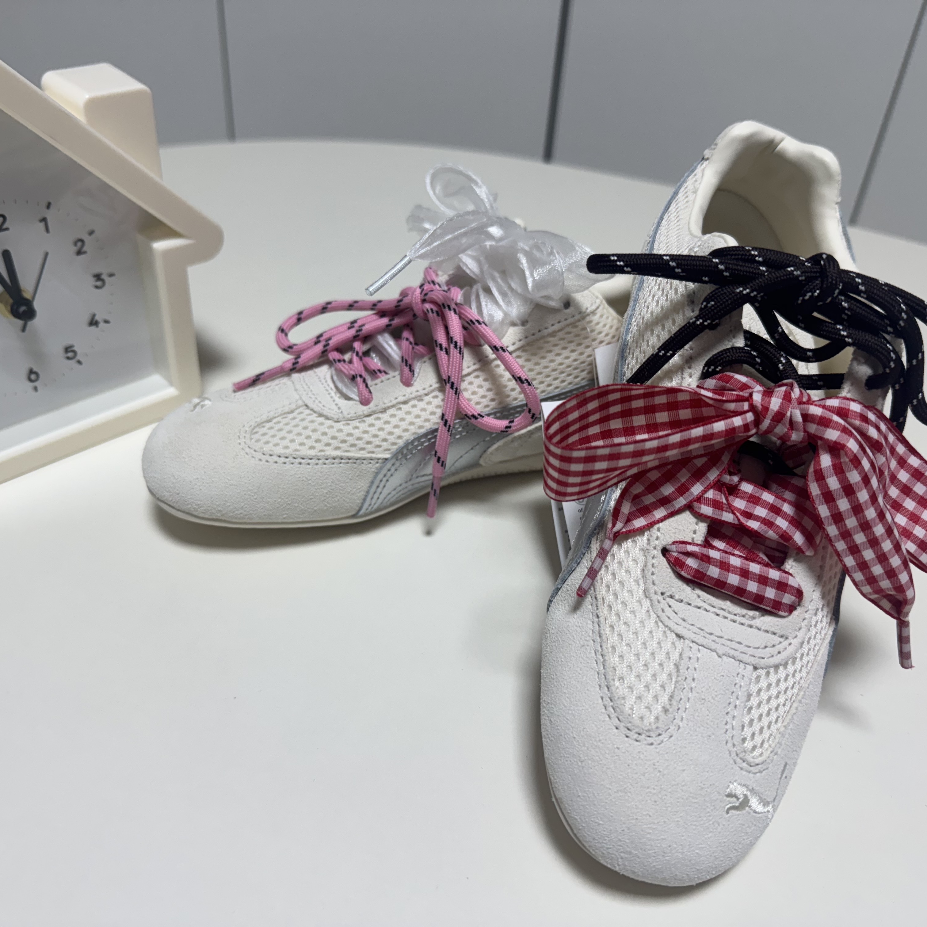 Puma Speedcat Premium Ivory Matte Silver 착용 스타일 - 3