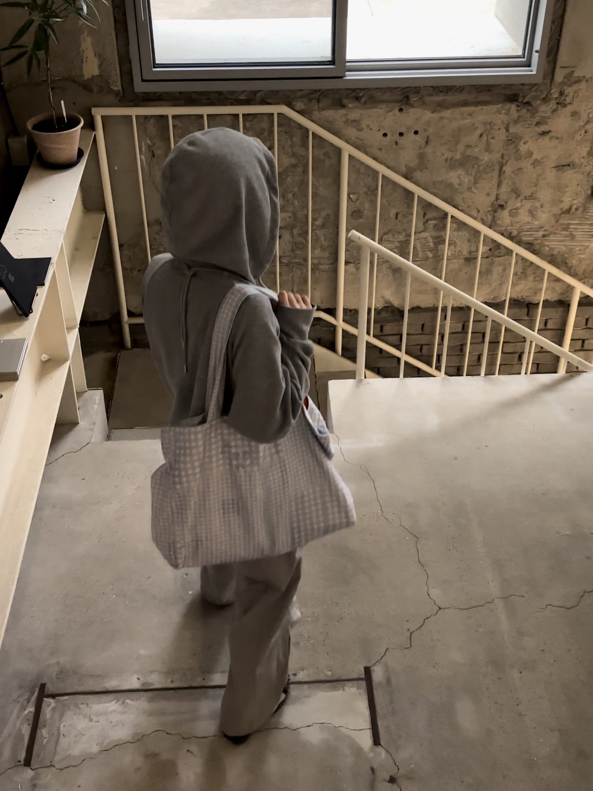 Sansan Gear Circuit Zip-Up Hoodie Melange Grey, Sansan Gear Pocket Loop Pants Grey - 25SS 착용 스타일 - 2