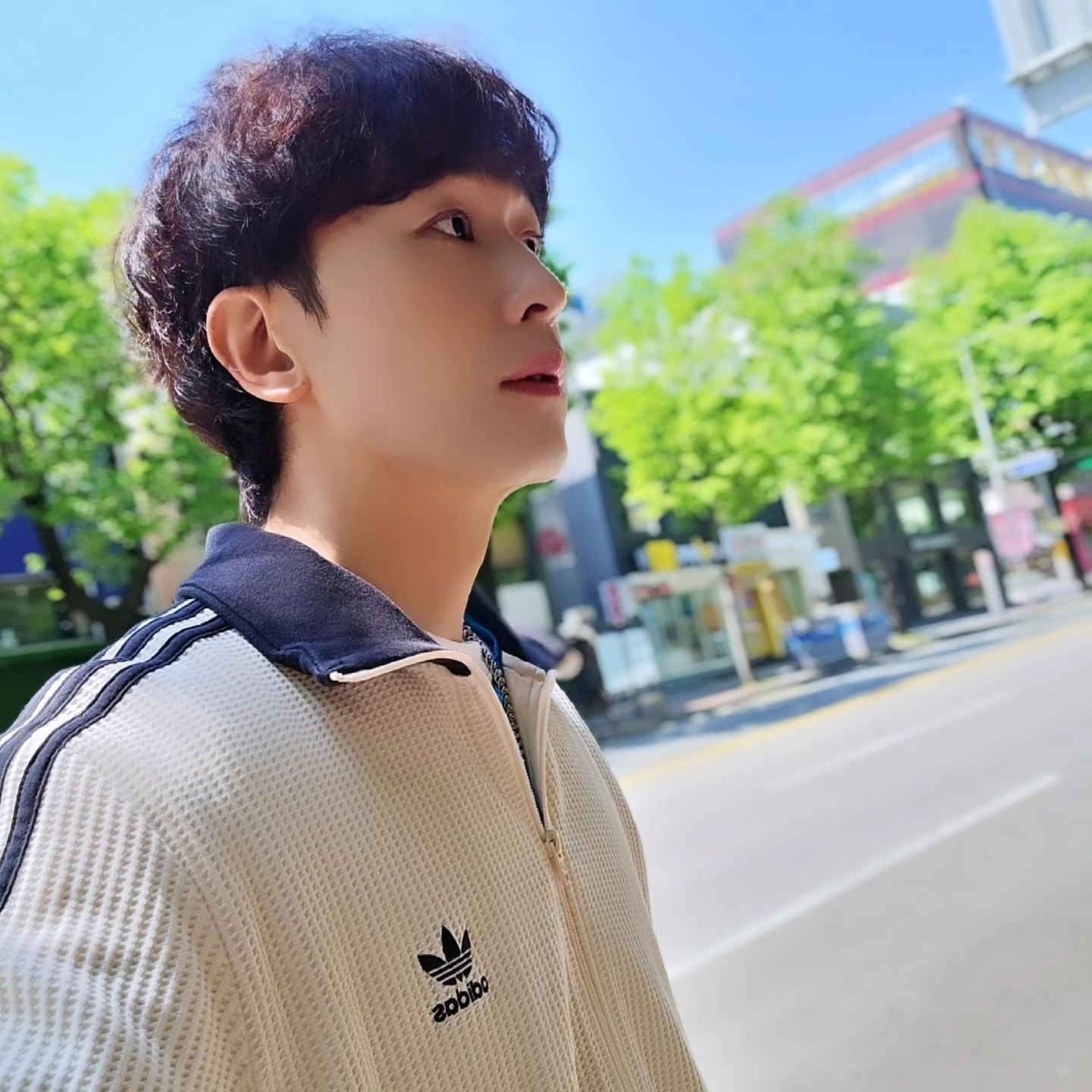 Adidas Waffle Beckenbauer Track Top Wonder White - KR Sizing, Adidas Waffle Beckenbauer Track Top Wonder White - KR Sizing 착용 스타일 - 5