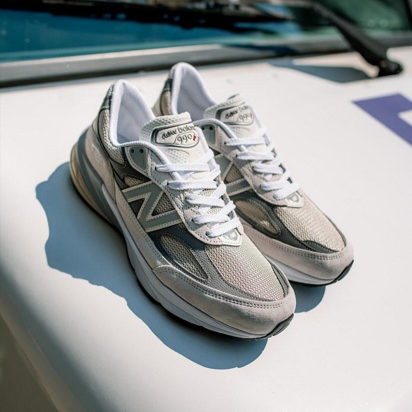 New Balance 990v6 Made in USA Reflection Marblehead, New Balance 990v6 Made in USA Grey - D Standard 착용 스타일