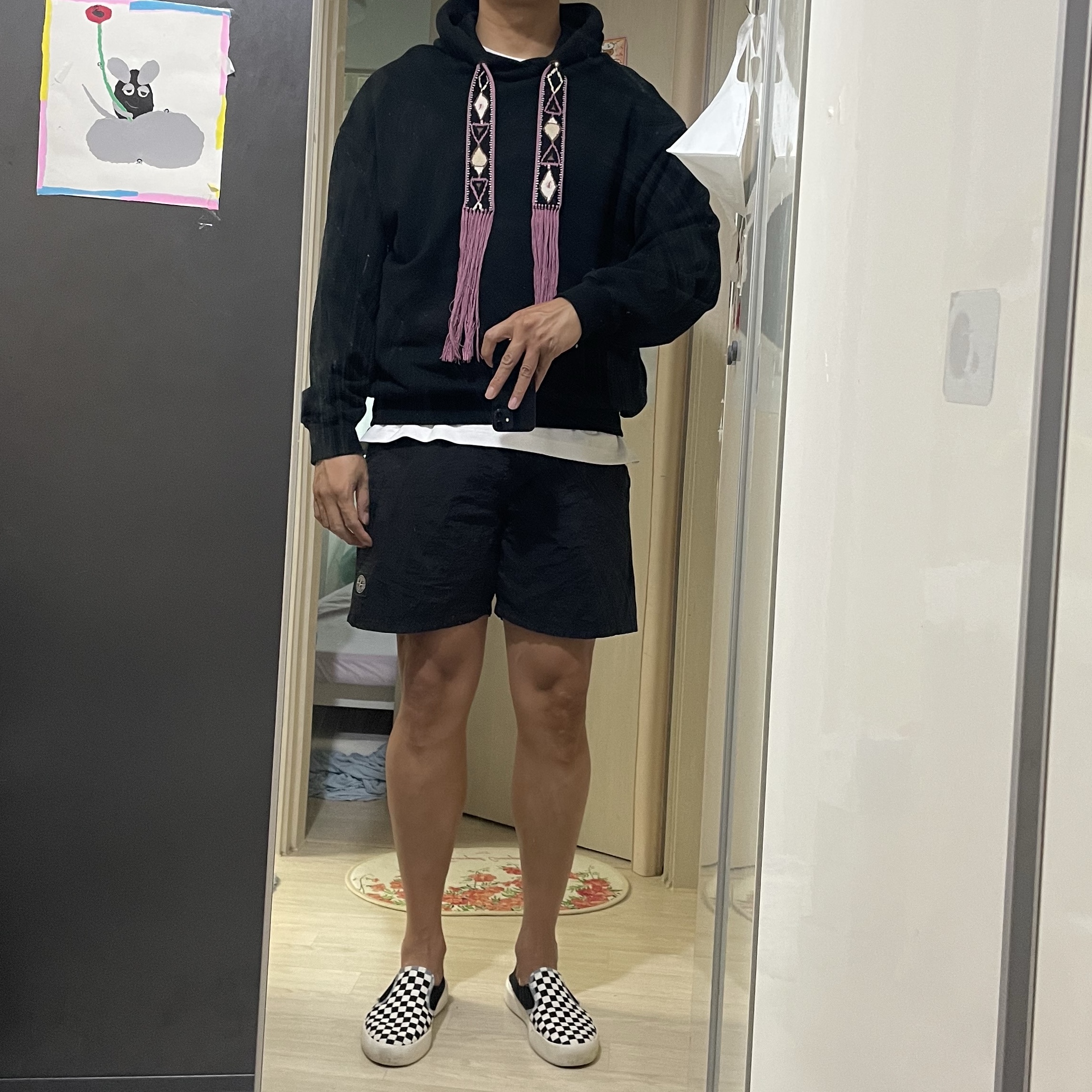 Stone Island B0943 Nylon Metal Swimming Trunk Black - 24SS 착용 스타일