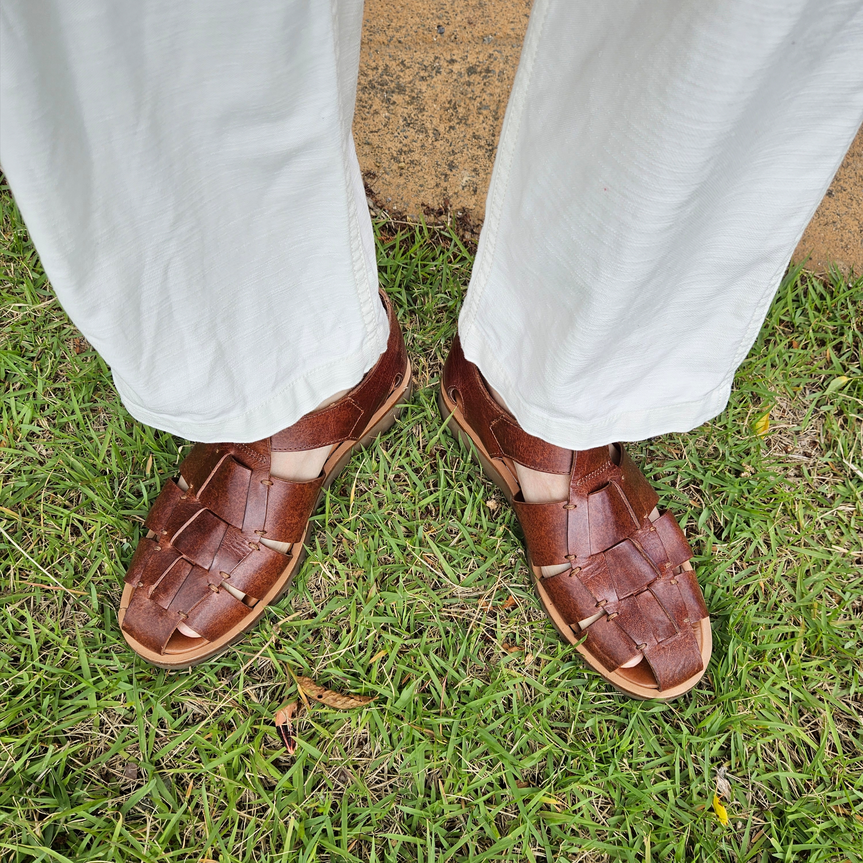 Paraboot Pacific Brown, Aime Leon Dore Unisphere Hat Pristine 착용 스타일 - 6
