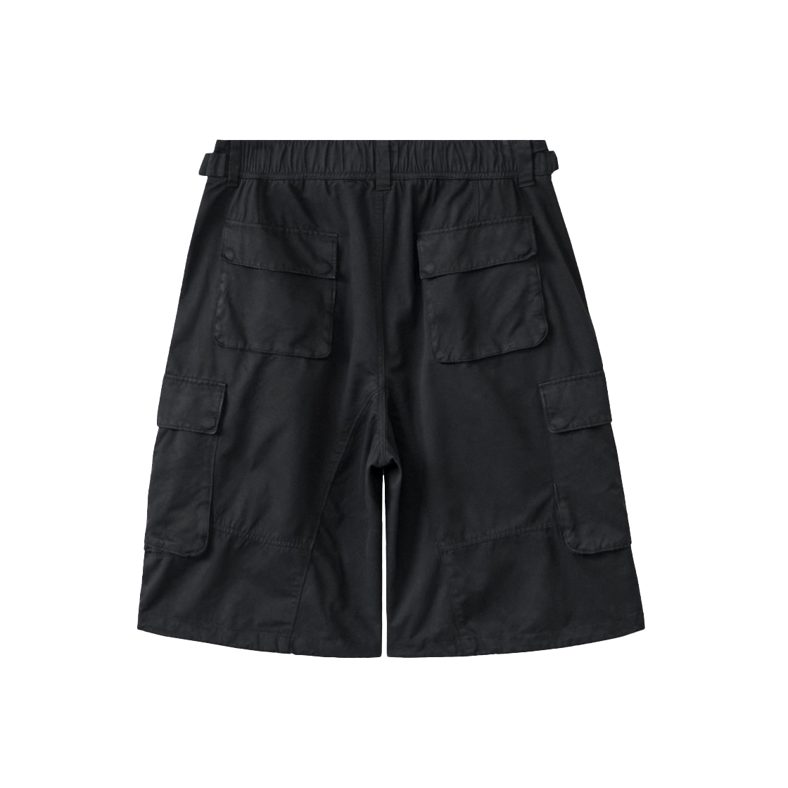 PL5OSP0132B0 Polyteru Bermuda Cargo Pants Black - #2