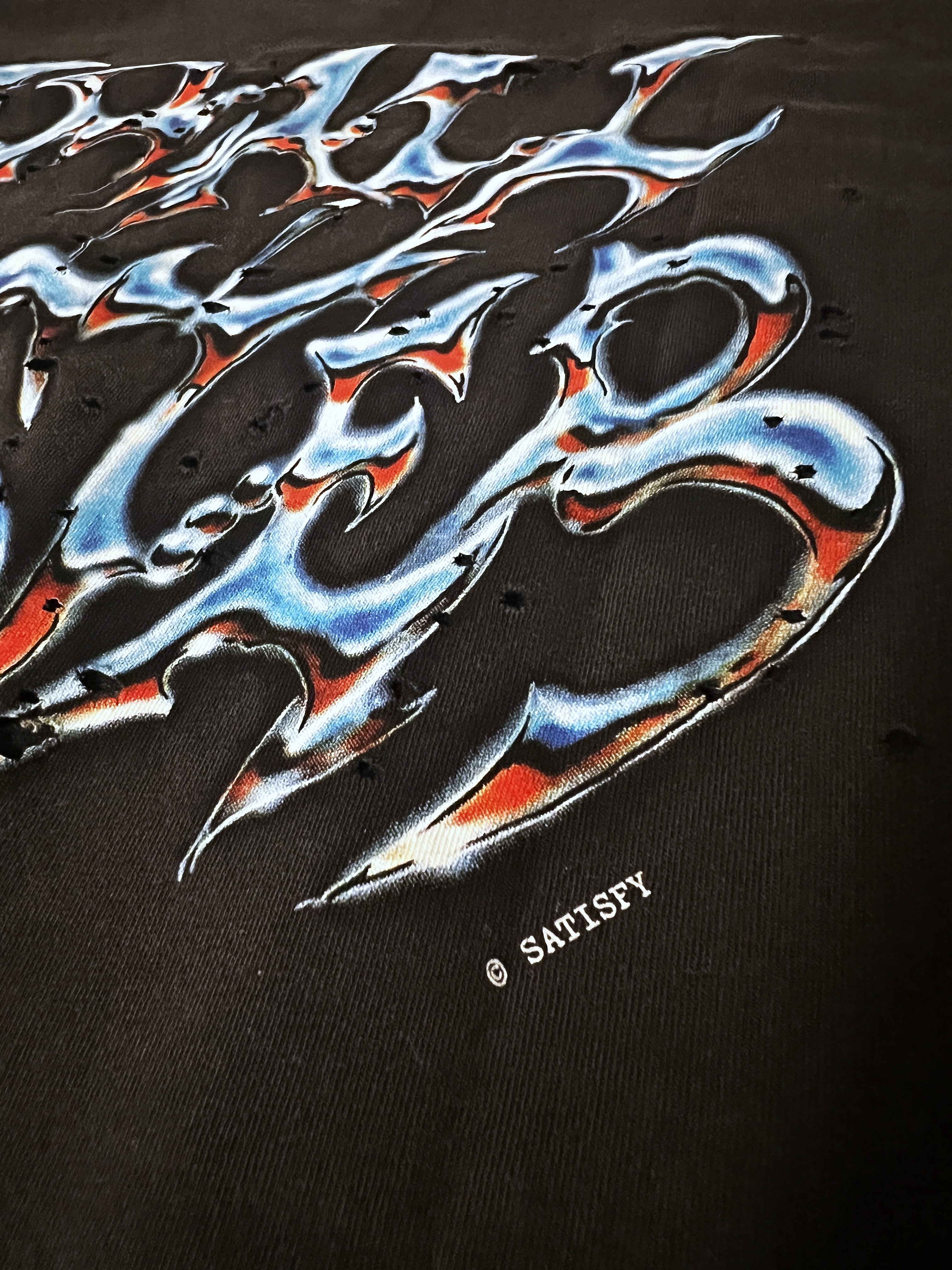 Satisfy Mothtech T-Shirt Aged Black 착용 스타일