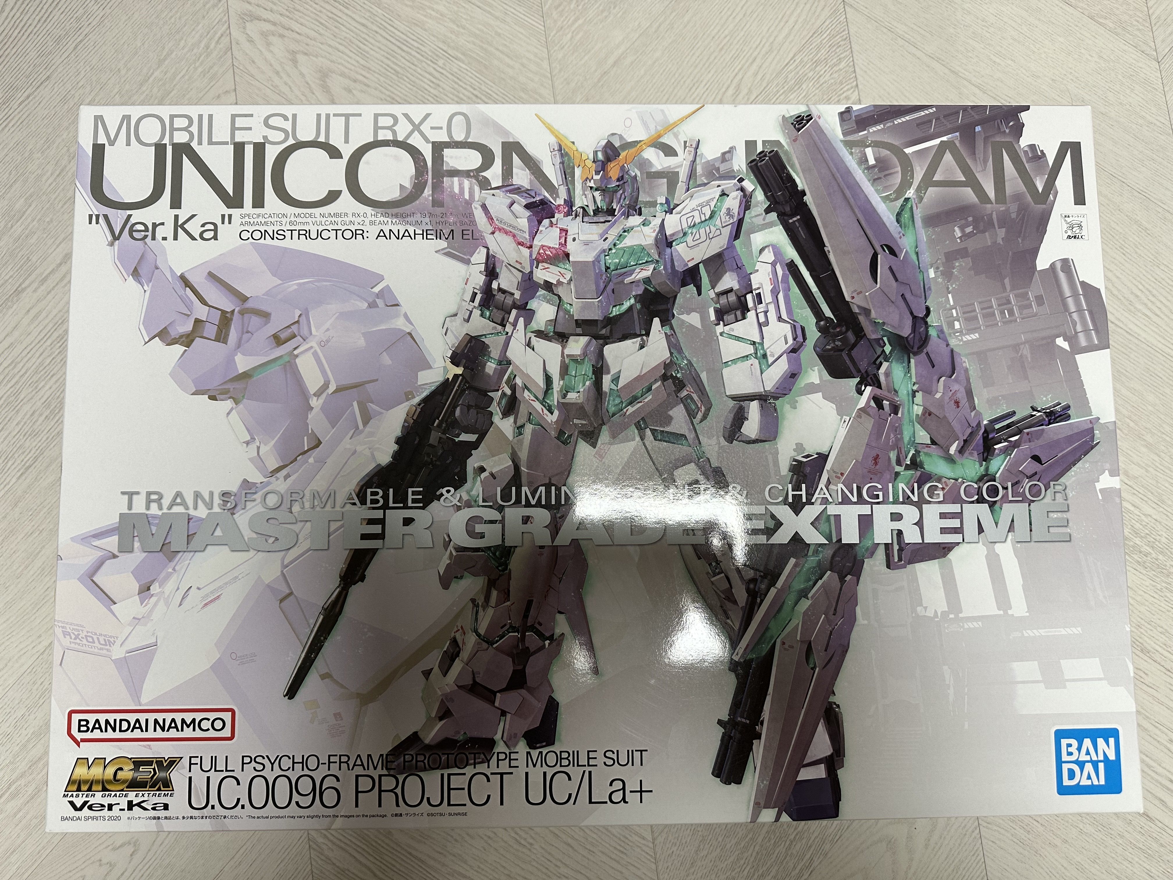 Bandai MGEX Unicon Gundam Ver.Ka 착용 스타일