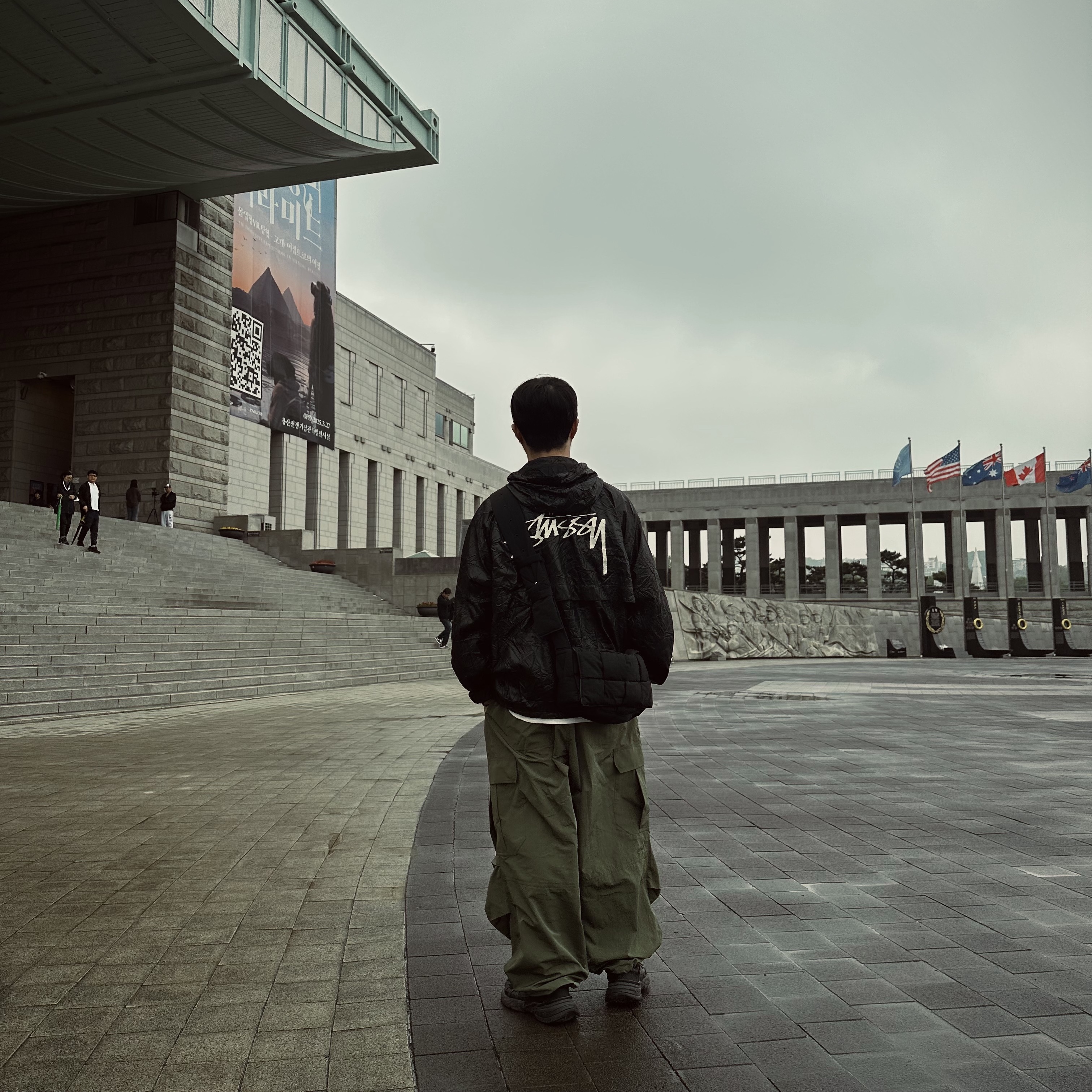 Wildthings Military Cargo Pants Olive Green 착용 스타일 - 1