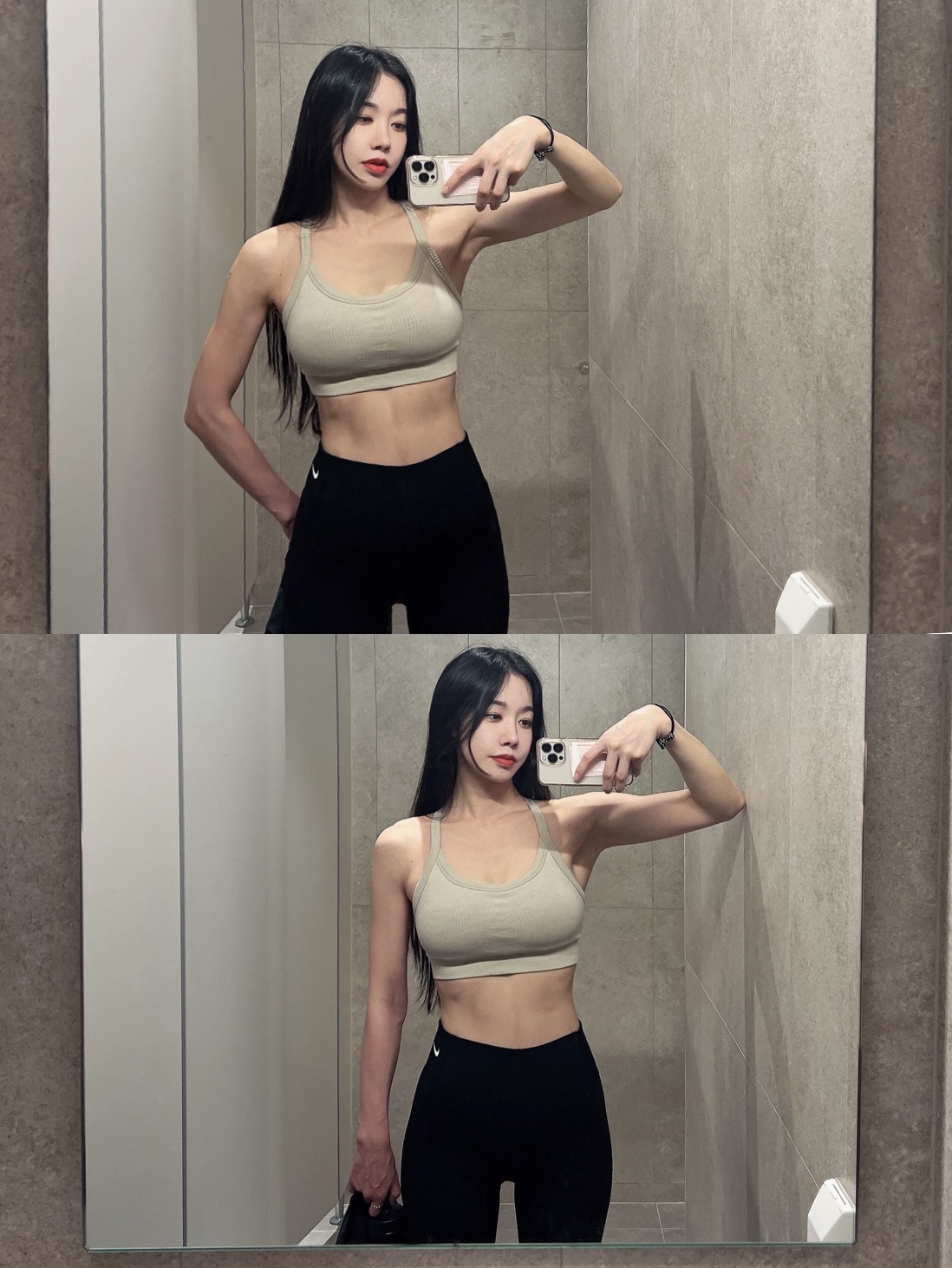(W) Nike Epic Faster 7/8 Leggings Black - Asia, Nike V2K Run Summit White Metallic Silver 착용 스타일 - 1