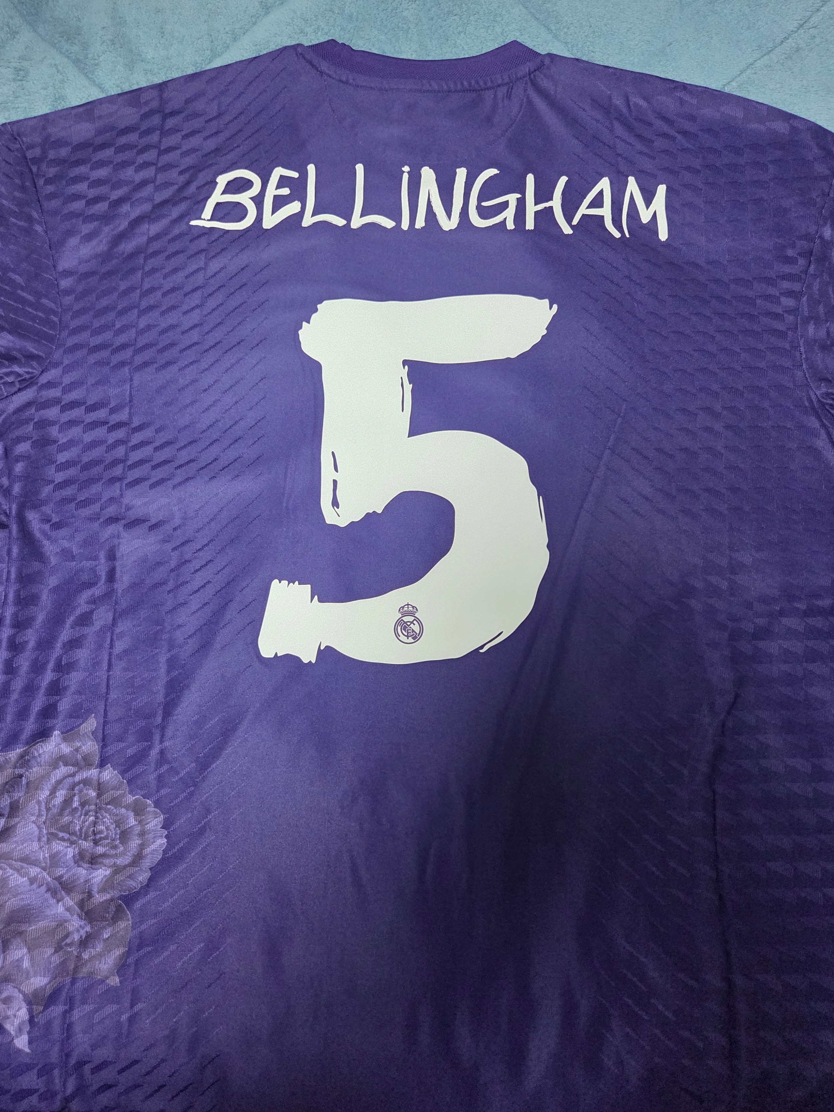 Y-3 x Real Madrid 2023/24 4th Authentic Jersey Dark Purple (Non Marking Ver.) - US Sizing 착용 스타일 - 2