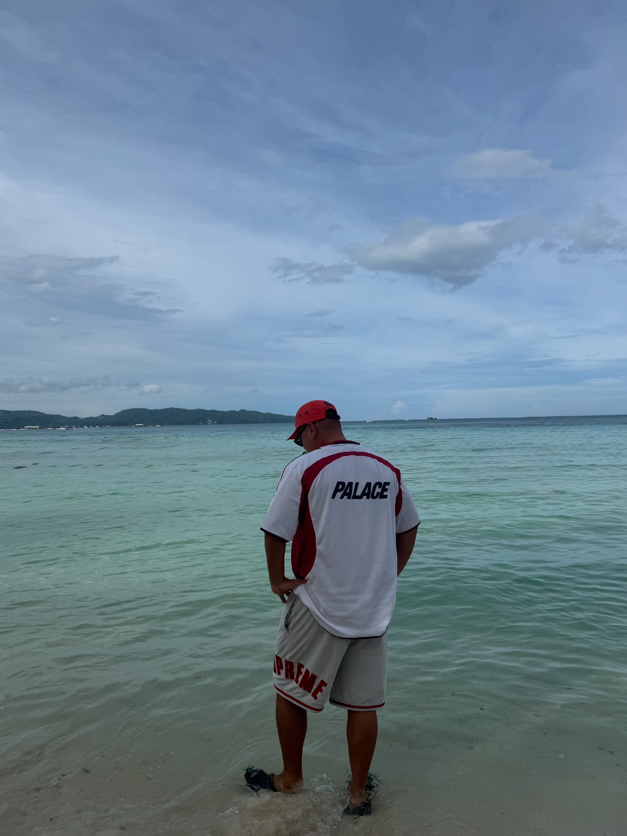Palace Pro Team Palco Jersey White - 25SS 착용 스타일
