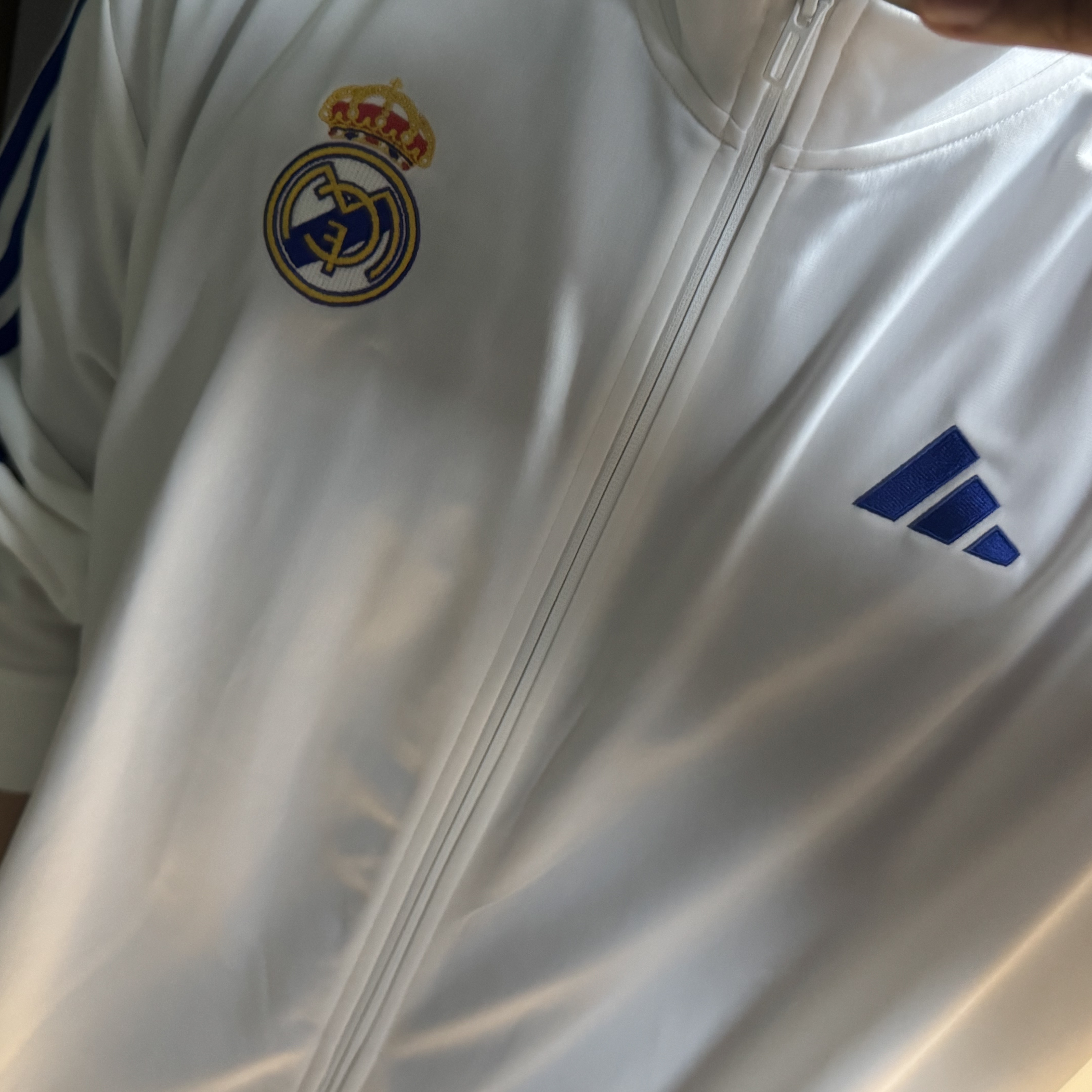 Adidas Real Madrid DNA Track Top White - US Sizing 착용 스타일