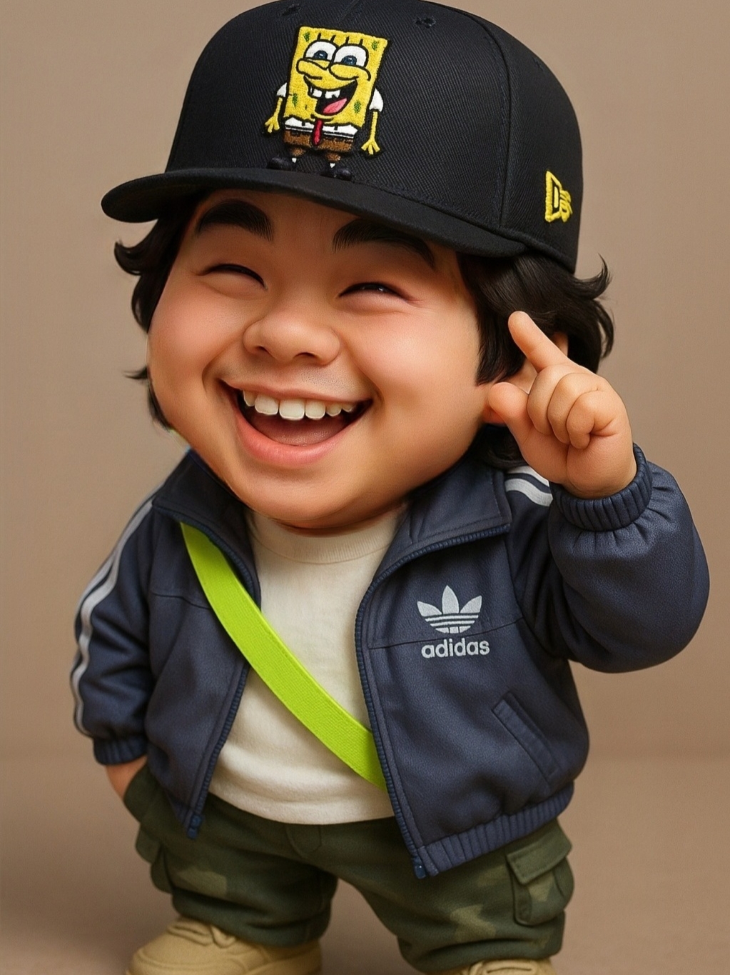 Adidas Adicolor 3D Trefoil 3-Stripes Track Jacket Black - KR Sizing, Adidas Rivalry Low Oat Wonder White 착용 스타일 - 6