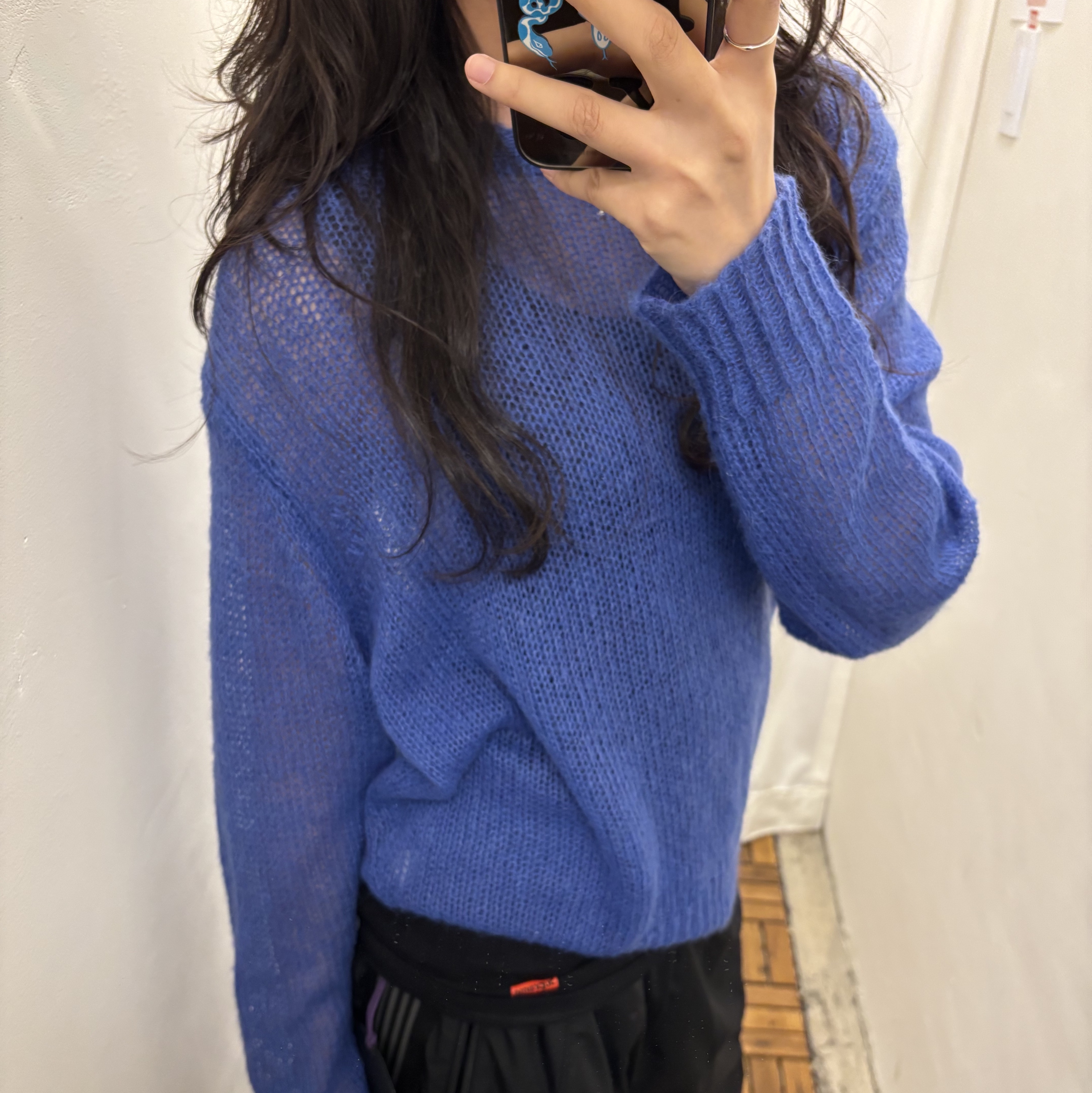 Stussy Loose Knit Logo Sweater Black, Supreme Hanes Tagless Tank Tops Black (3 Pack) 착용 스타일 - 5