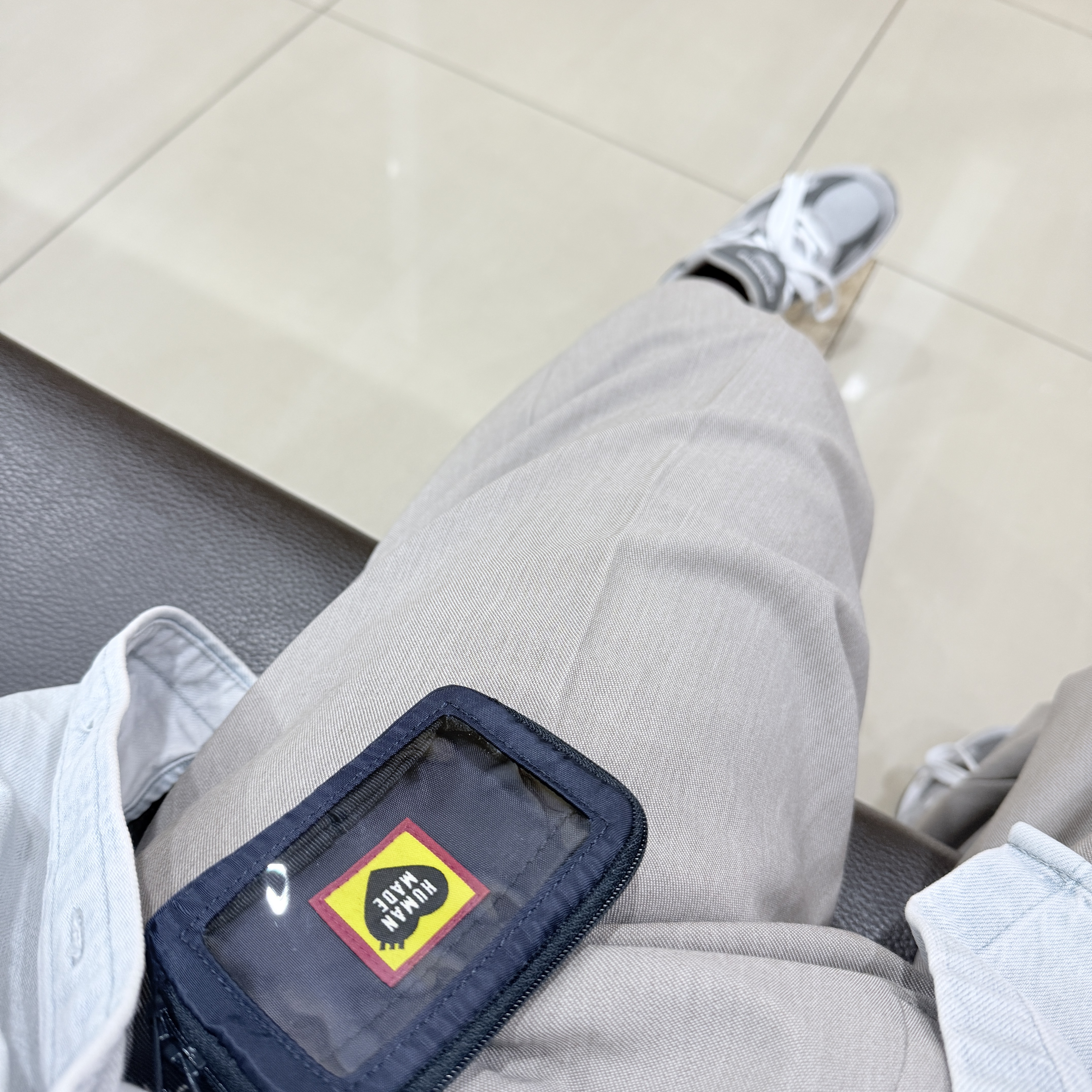 Supreme Small Box Shirt Washed Denim - 24FW, Human Made Military Card Case Navy 착용 스타일