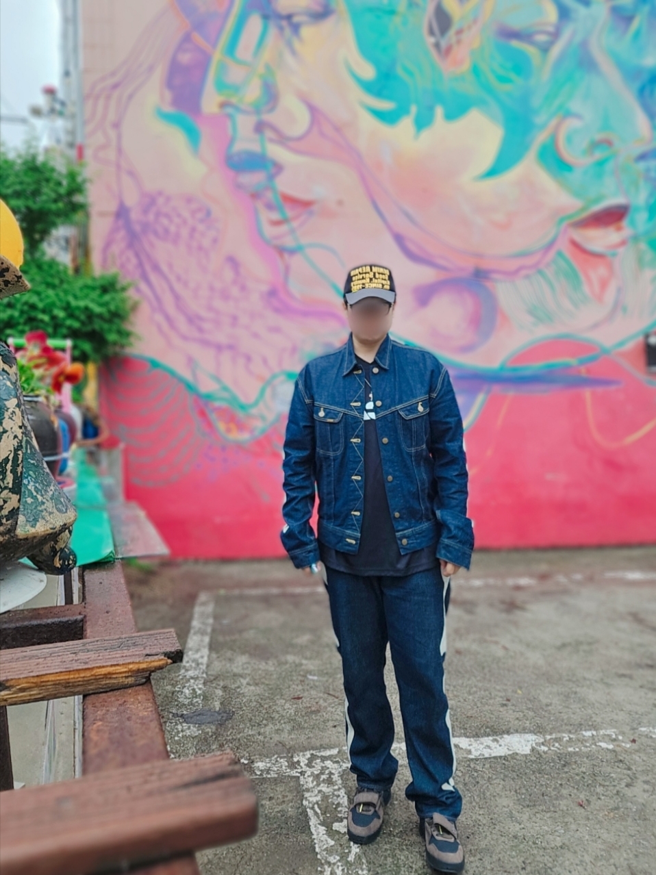 Kapital Denim Repair Track Cap Black Gray, Kapital 11.5 oz. Denim Mexican Tuxedo Westerner Bone Jacket Indigo 착용 스타일