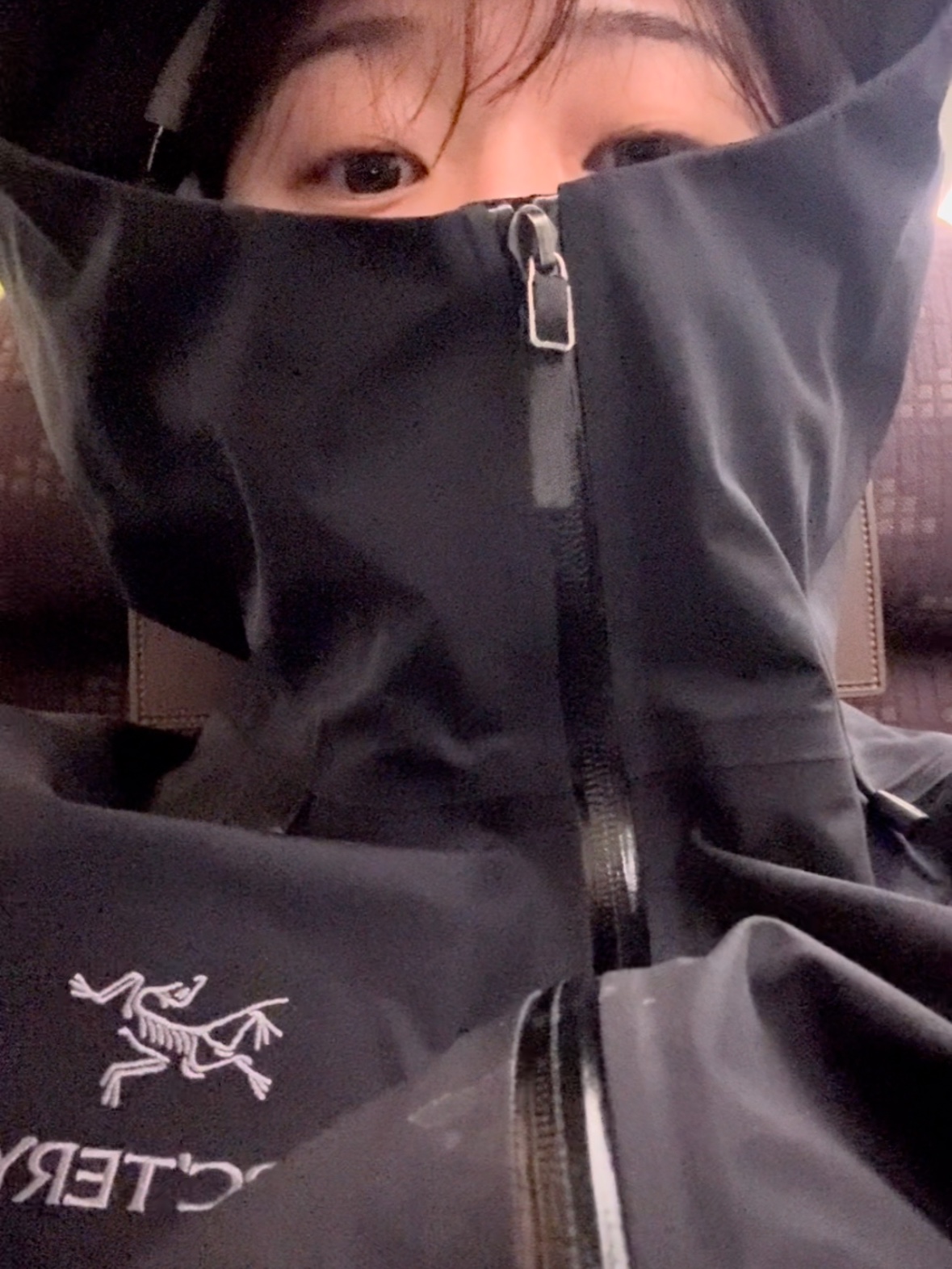 Arc'teryx Beta LT Jacket Black, Human Made 6 Panel Cap #4 Olive Drab 착용 스타일 - 2