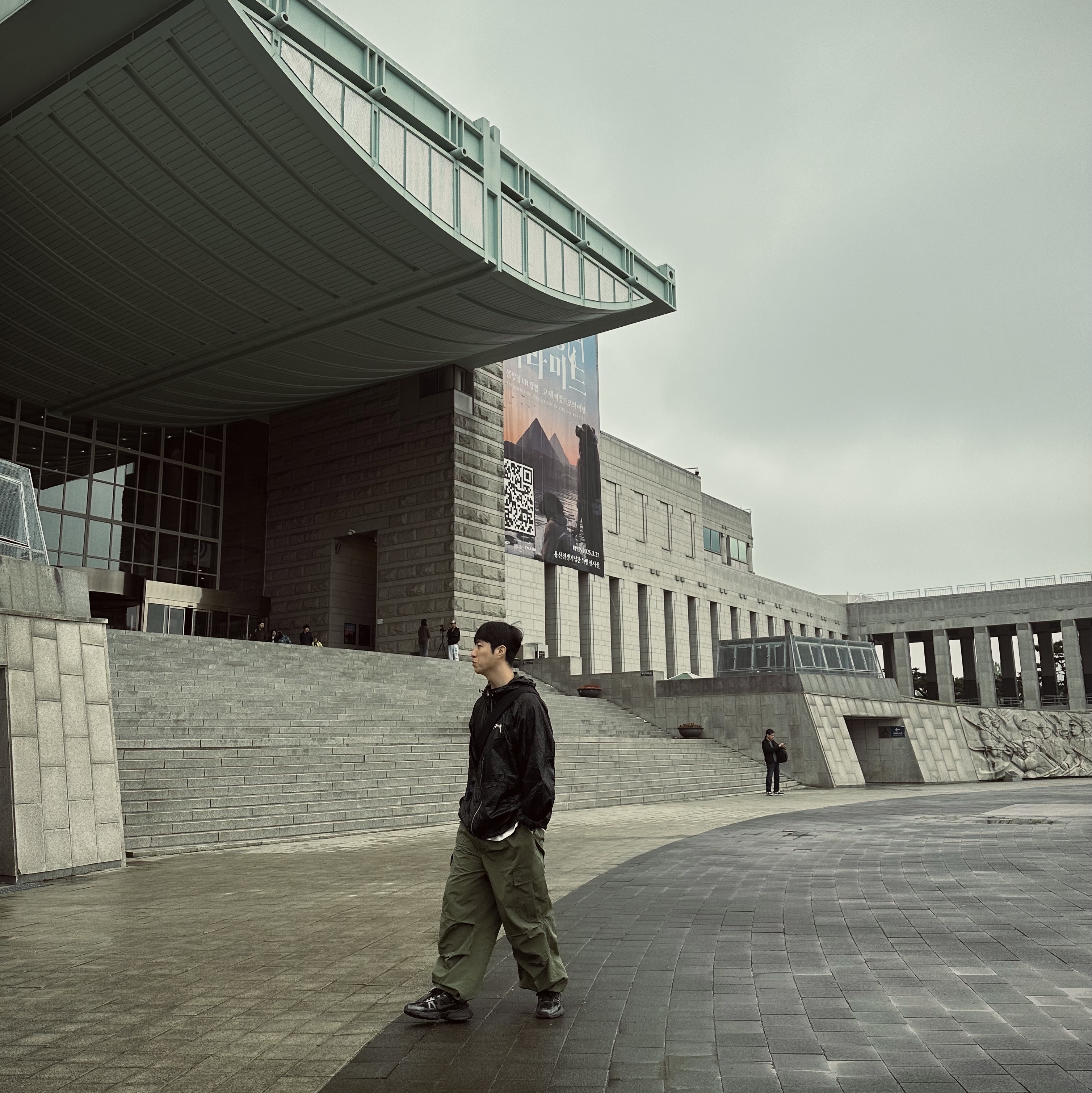 Wildthings Military Cargo Pants Olive Green 착용 스타일 - 2