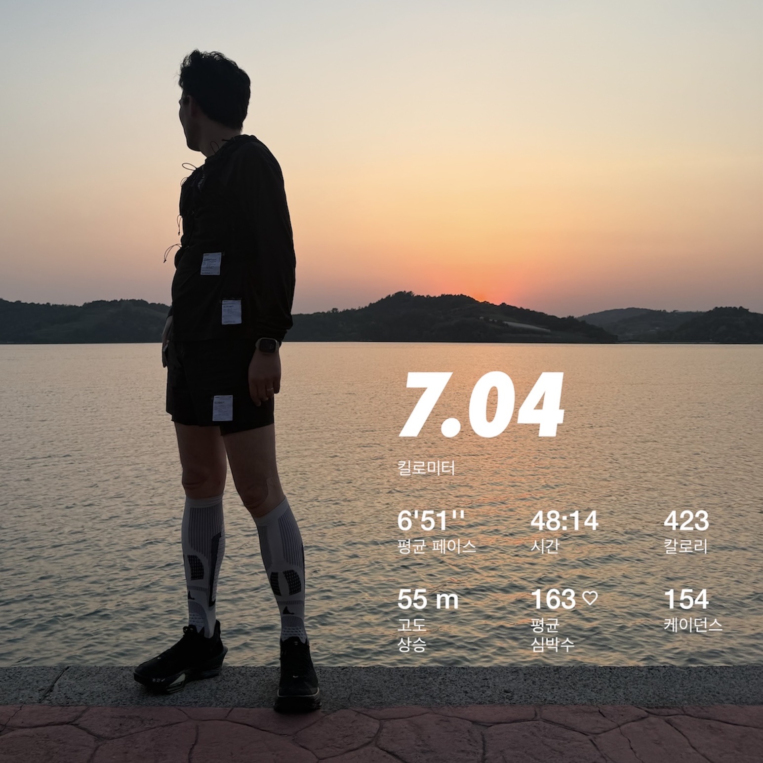 Nike Air Zoom Alphafly Next% 3 Black Olive Aura, Roa Bones Long Socks Light Grey 착용 스타일