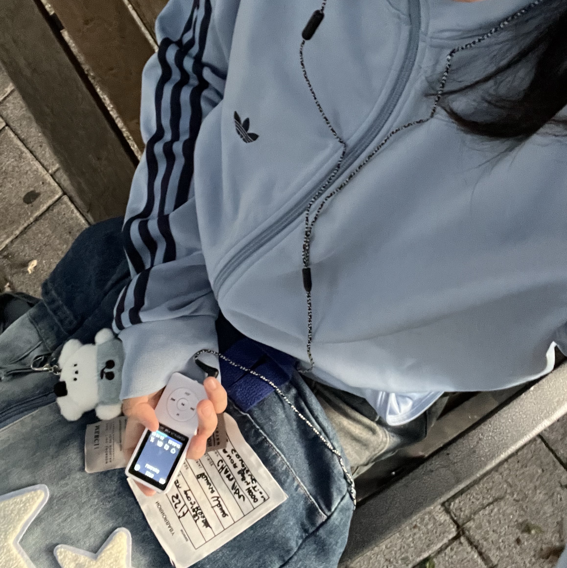 Adidas Beckenbauer Track Top Ambient Sky - KR Sizing 착용 스타일