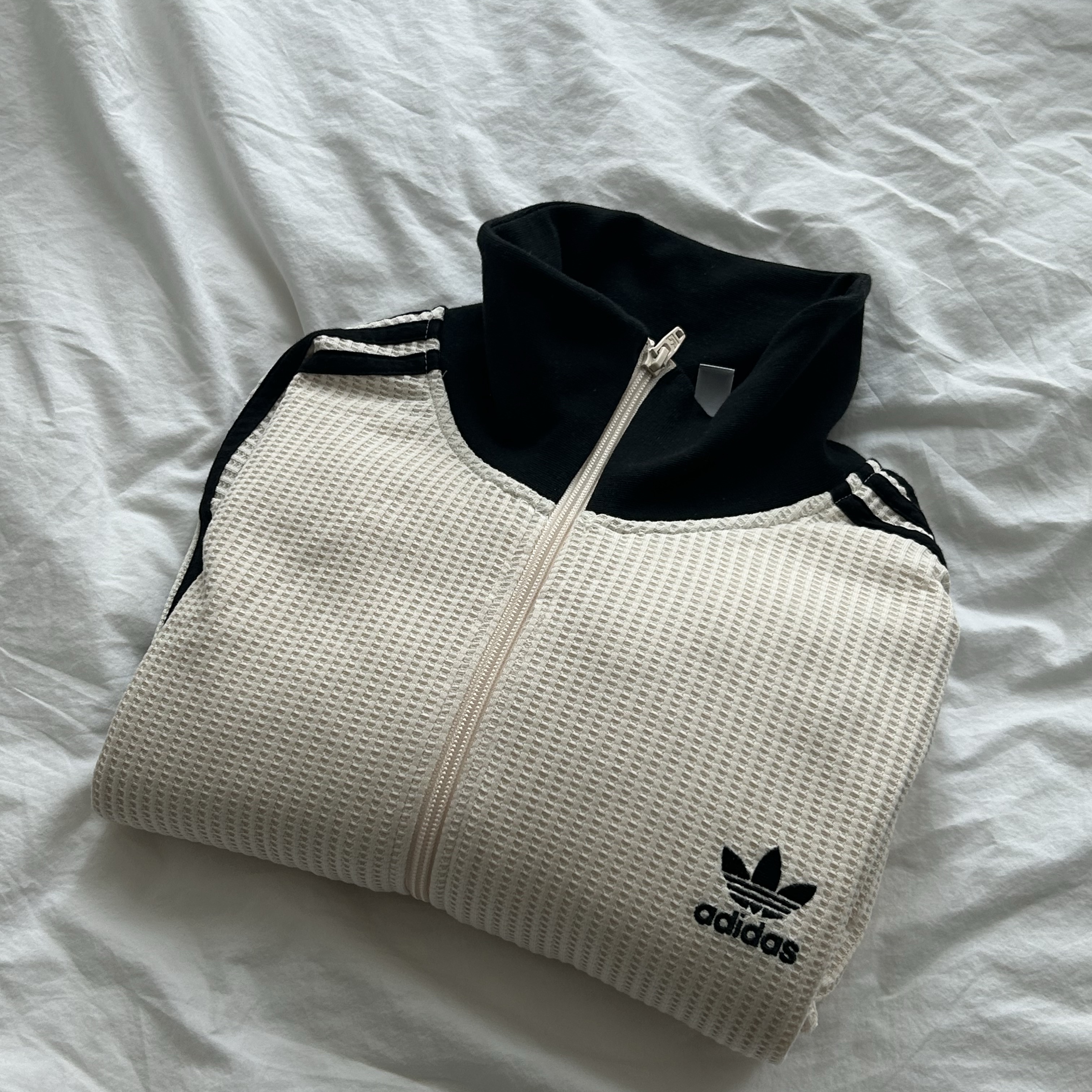 Adidas Waffle Beckenbauer Track Top Wonder White - KR Sizing 착용 스타일 - 2