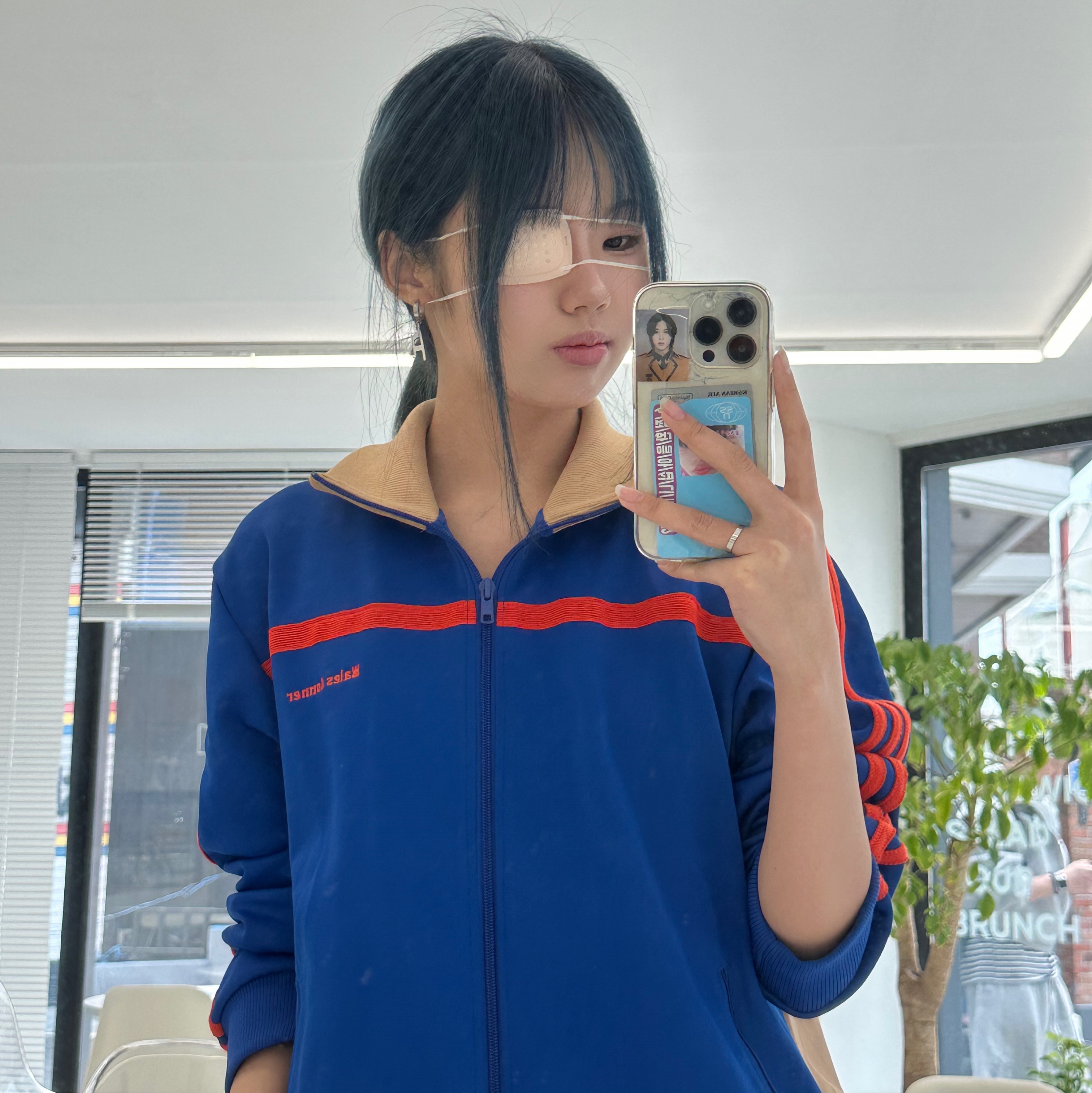 Adidas x Wales Bonner Jersey Track Top Royal Blue - US Sizing 착용 스타일