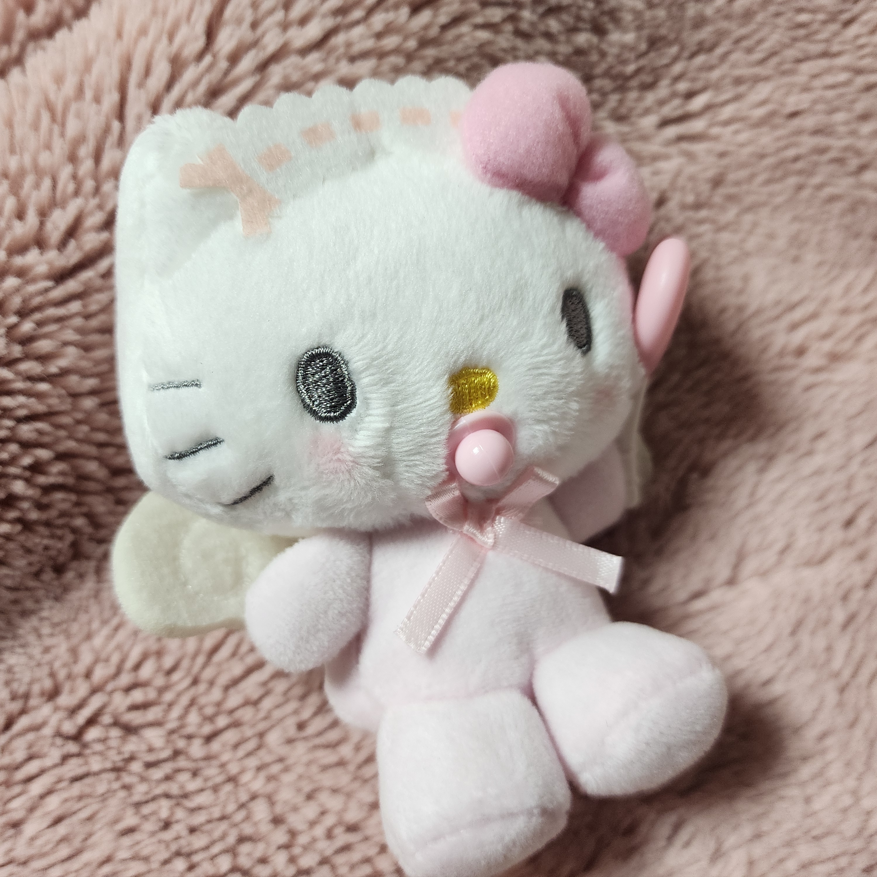 Sanrio Hello Kitty Baby Angel Series Mascot Holder 착용 스타일 - 2