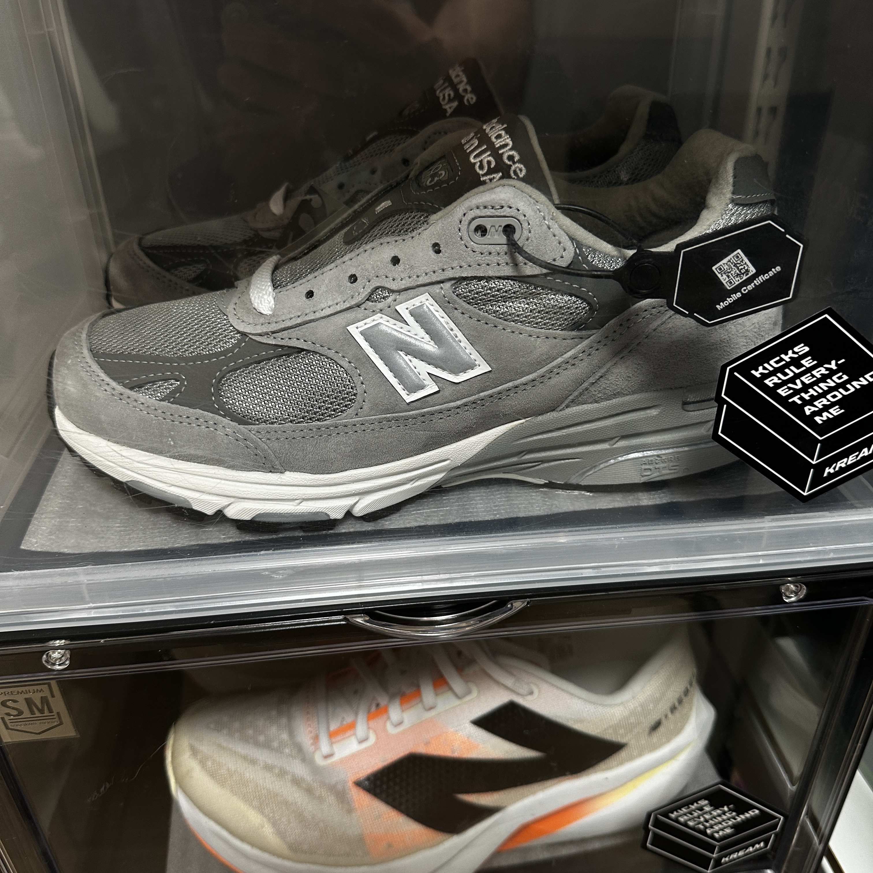 New Balance 993 Made in USA Grey - D Standard 착용 스타일