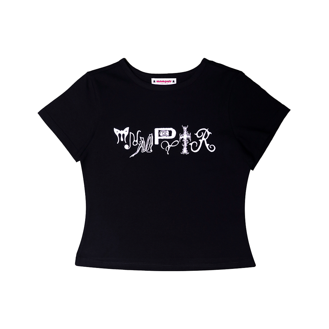 미니멀페어 미스틱 타입 로고 티셔츠 블랙(mnmpair Mystic Type Logo Tee Black)