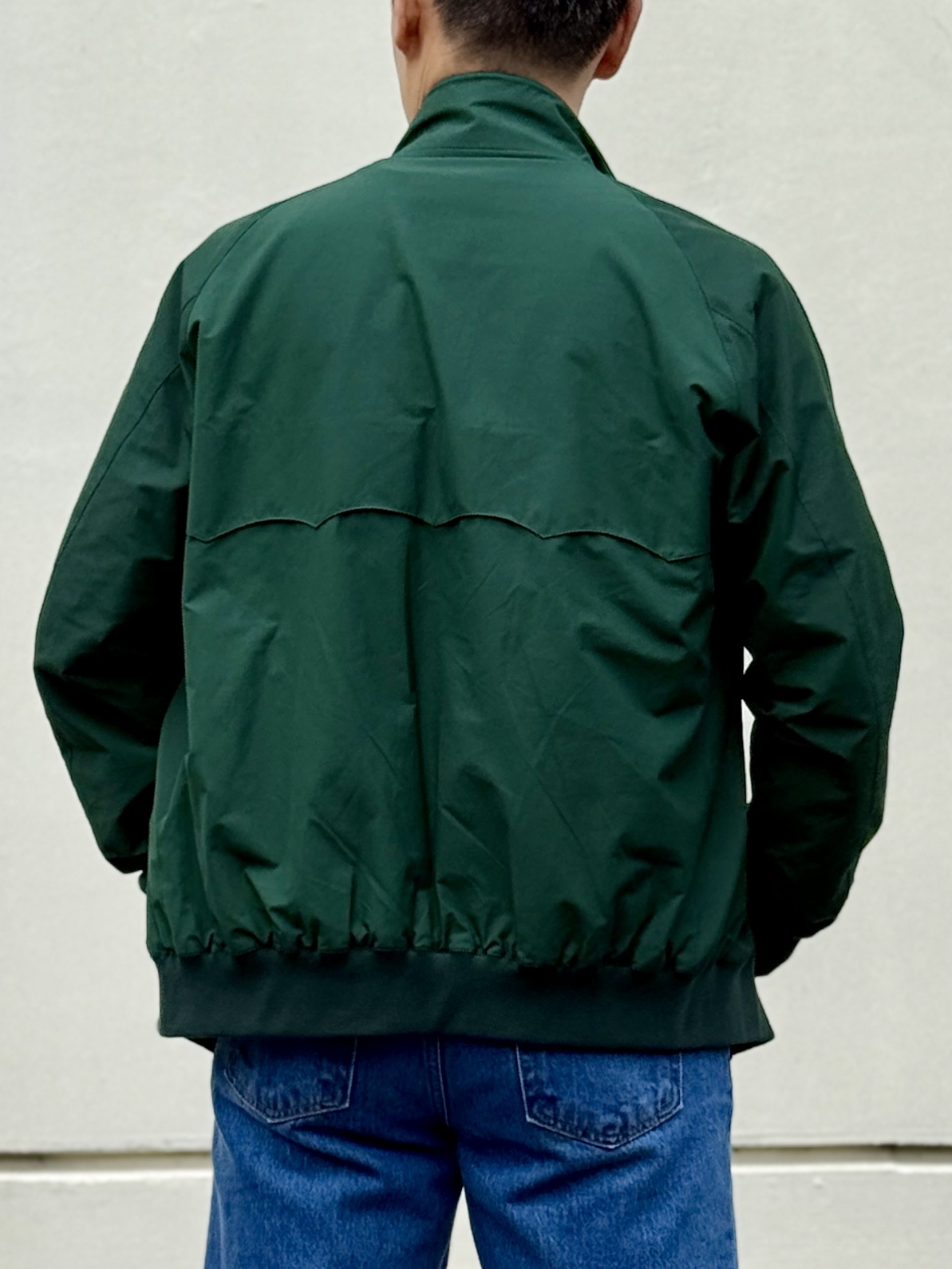 Baracuta G9 Regular fit Harrington Jacket Racing Green 착용 스타일 - 6