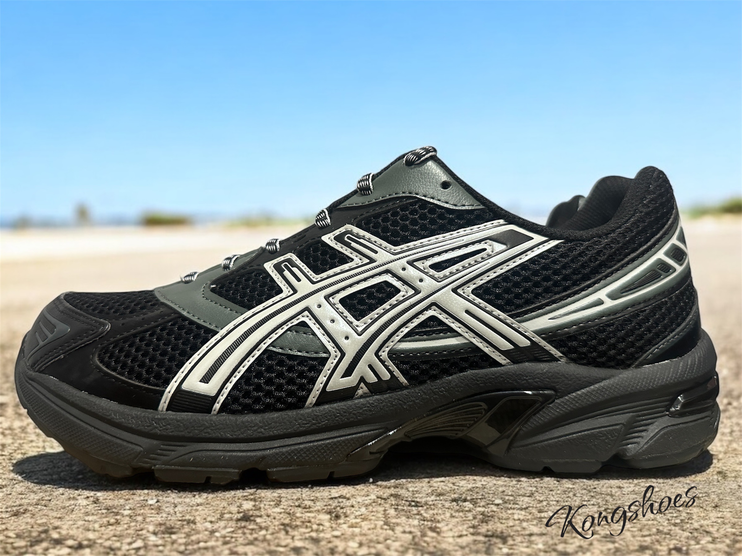 Asics Gel-1130 Black Glacier Grey - Folder Exclusive 착용 스타일