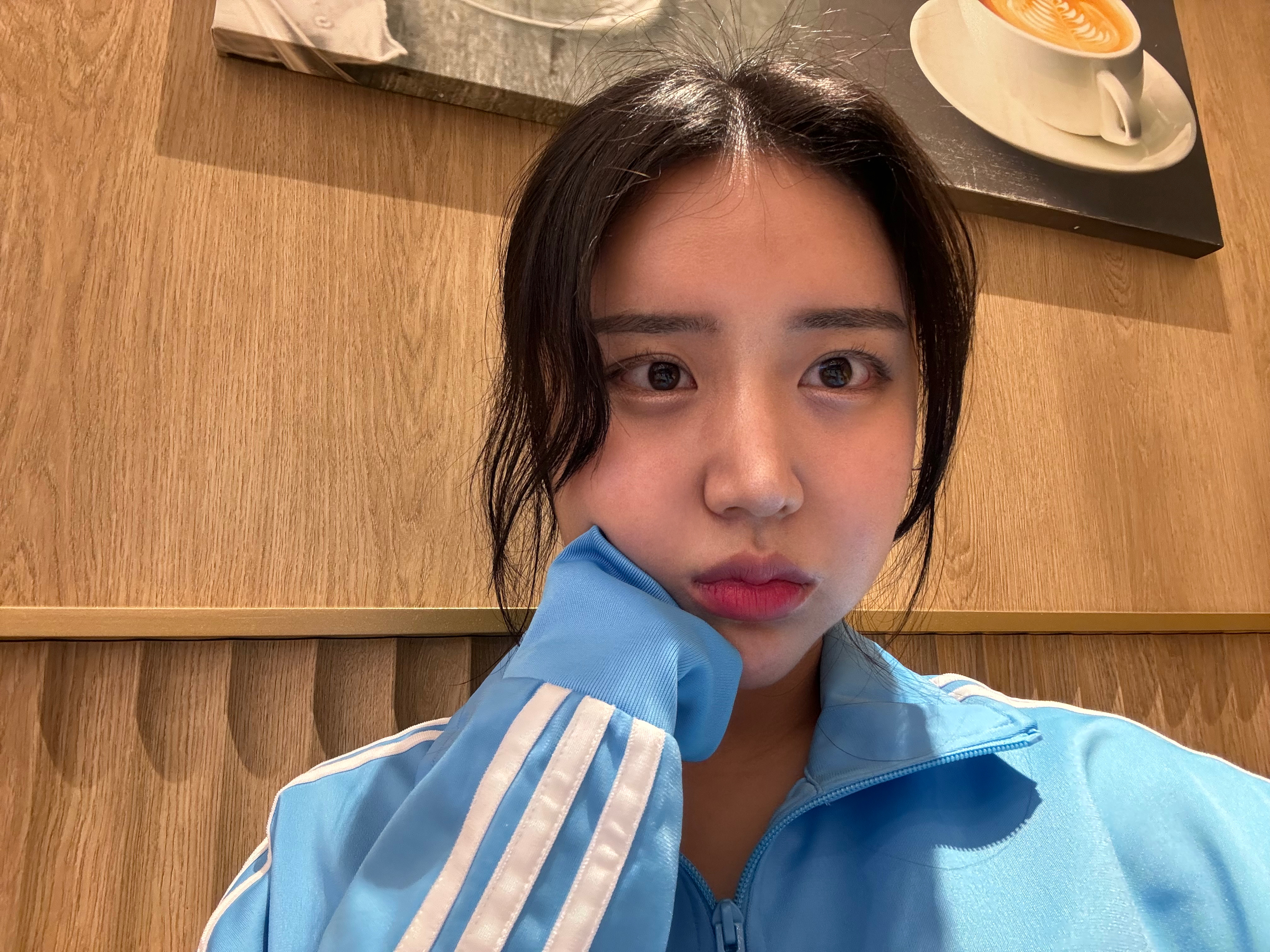 Adidas Adicolor Woven Firebird Track Top Blue Bird  - KR Sizing 착용 스타일 - 2