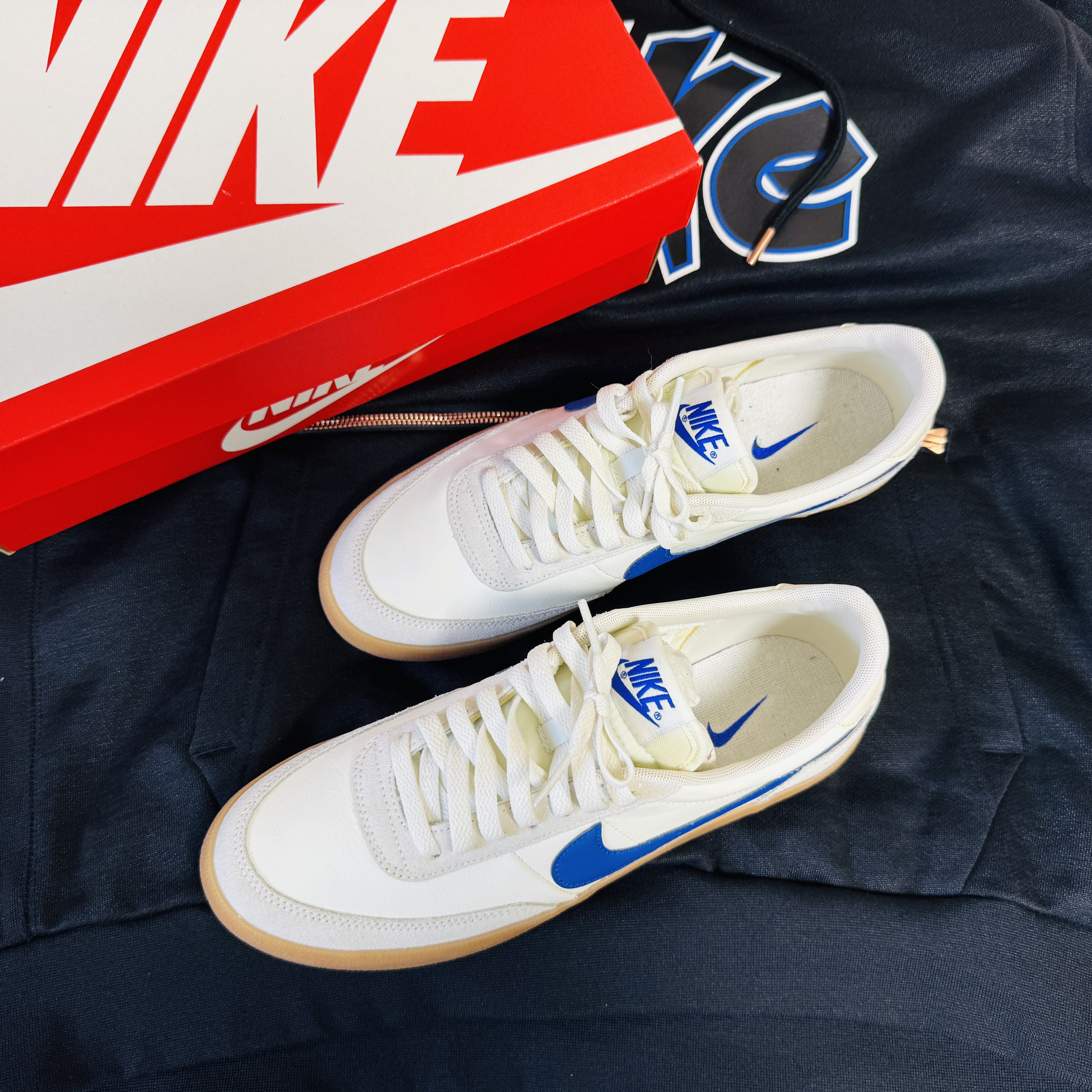 Nike Killshot 2 Leather Hyper Blue 착용 스타일 - 2