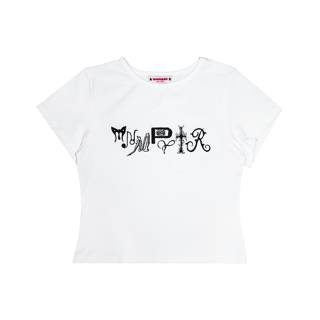 미니멀페어 미스틱 타입 로고 티셔츠 화이트(mnmpair Mystic Type Logo Tee White)