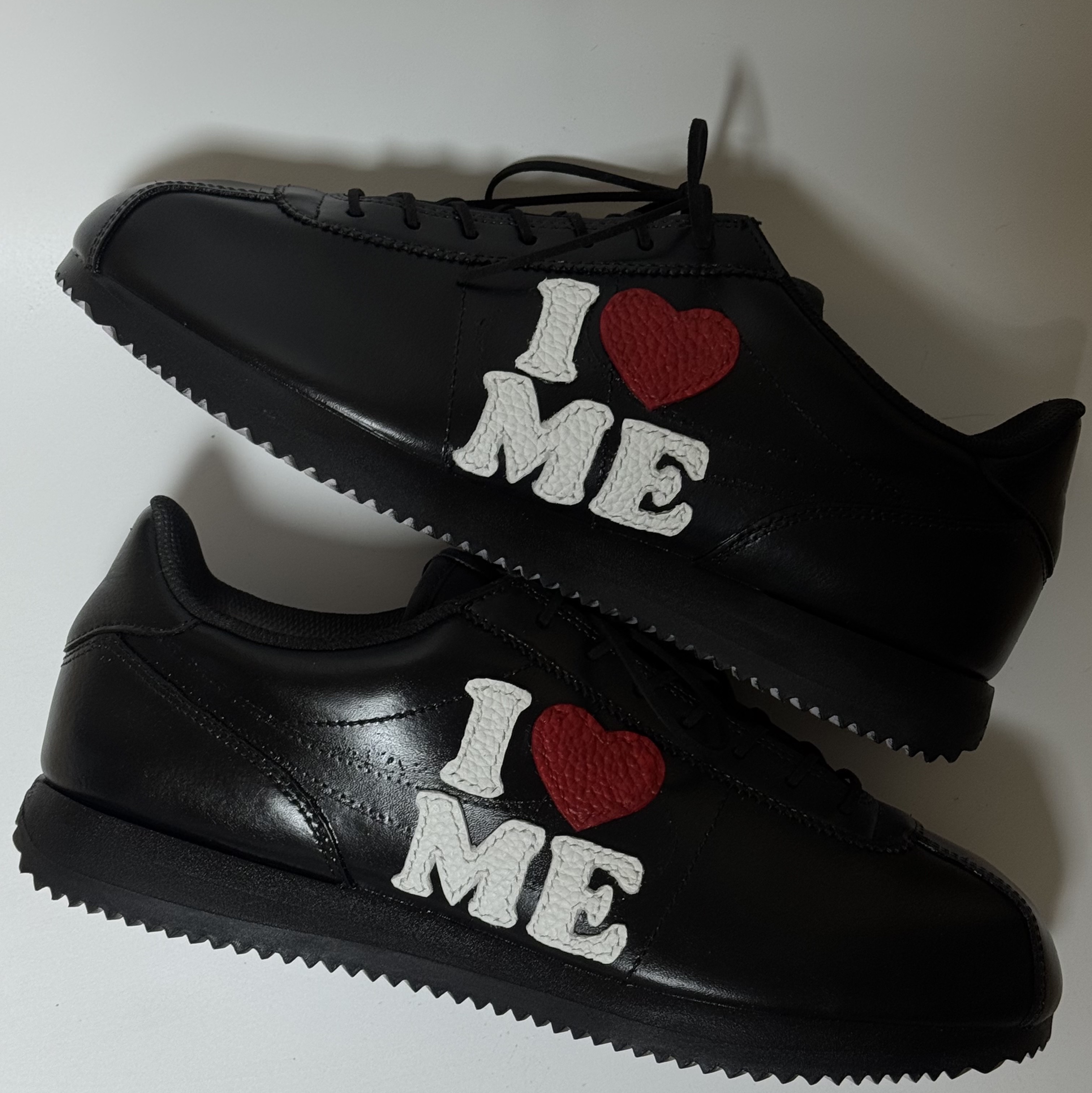 Nike Cortez White Black, (W) Nike Cortez Midnight Navy 착용 스타일 - 1