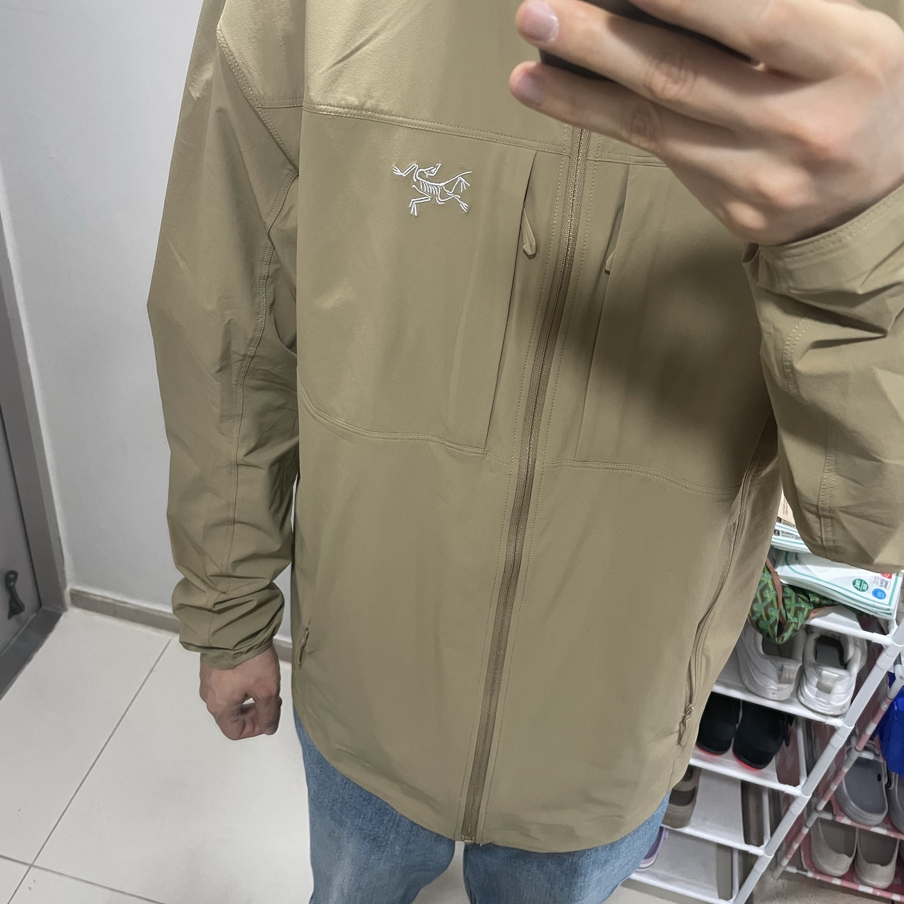 Arc'teryx Gamma Lightweight Hoody Canvas 착용 스타일