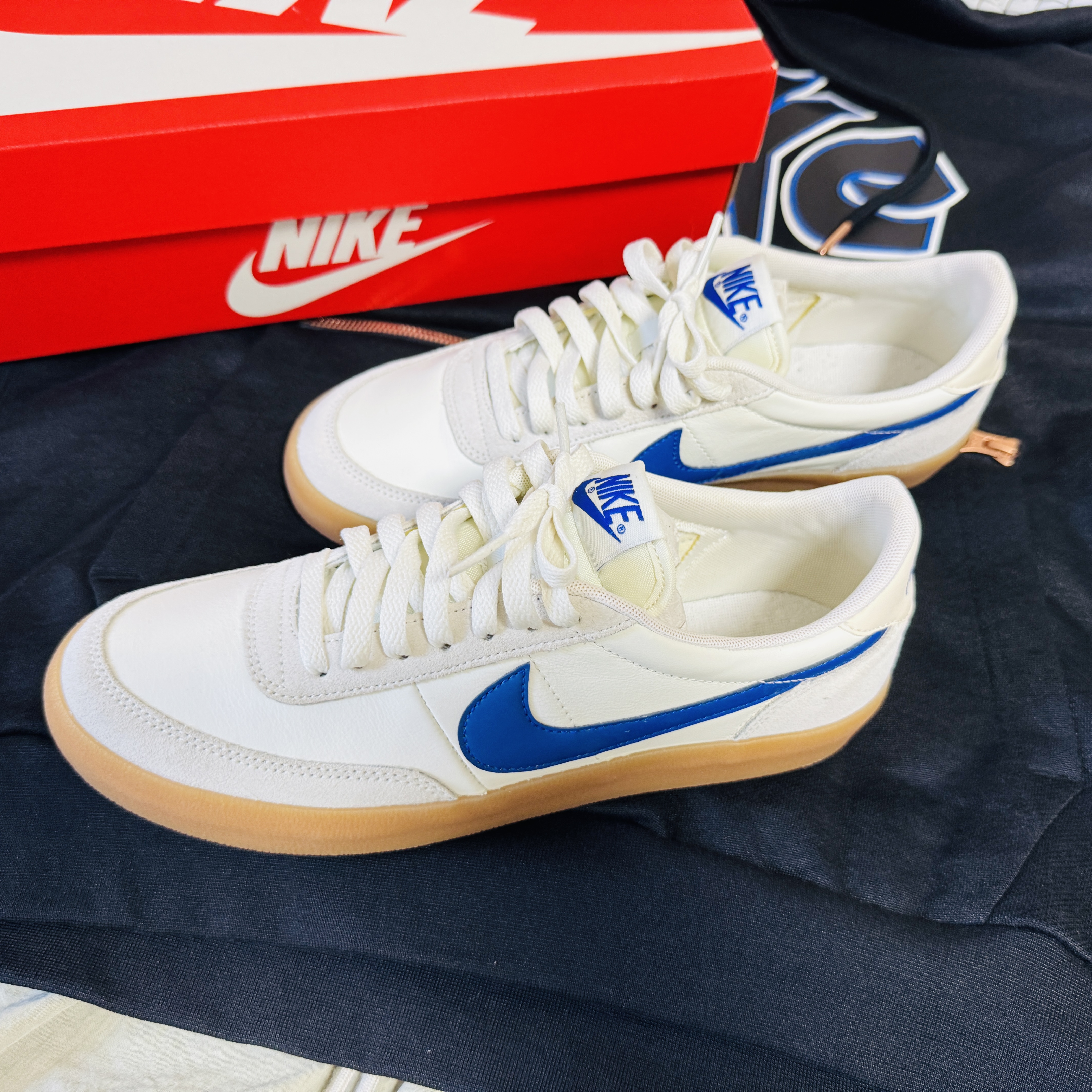 Nike Killshot 2 Leather Hyper Blue 착용 스타일 - 1