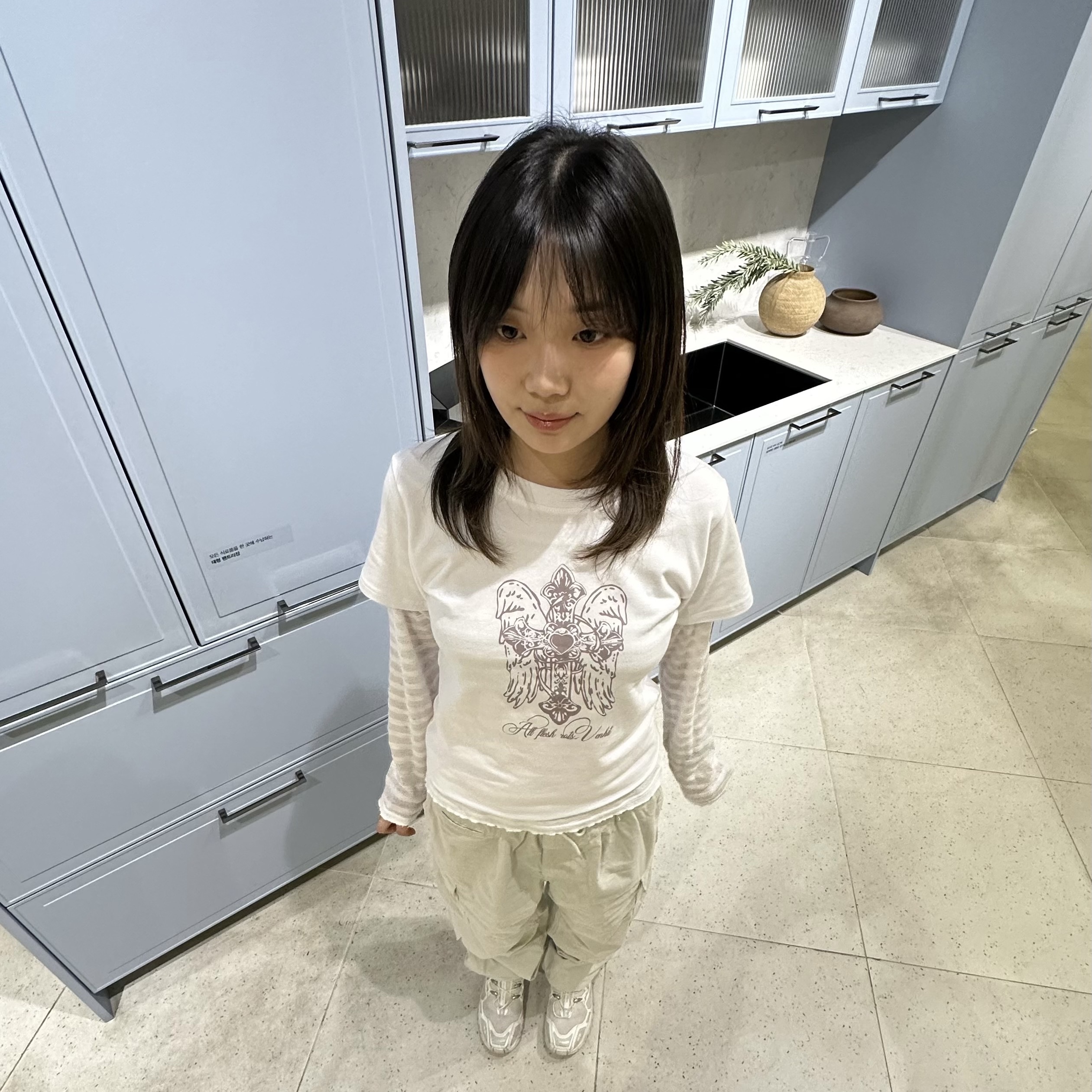 Salomon ACS + White Silver 착용 스타일 - 2
