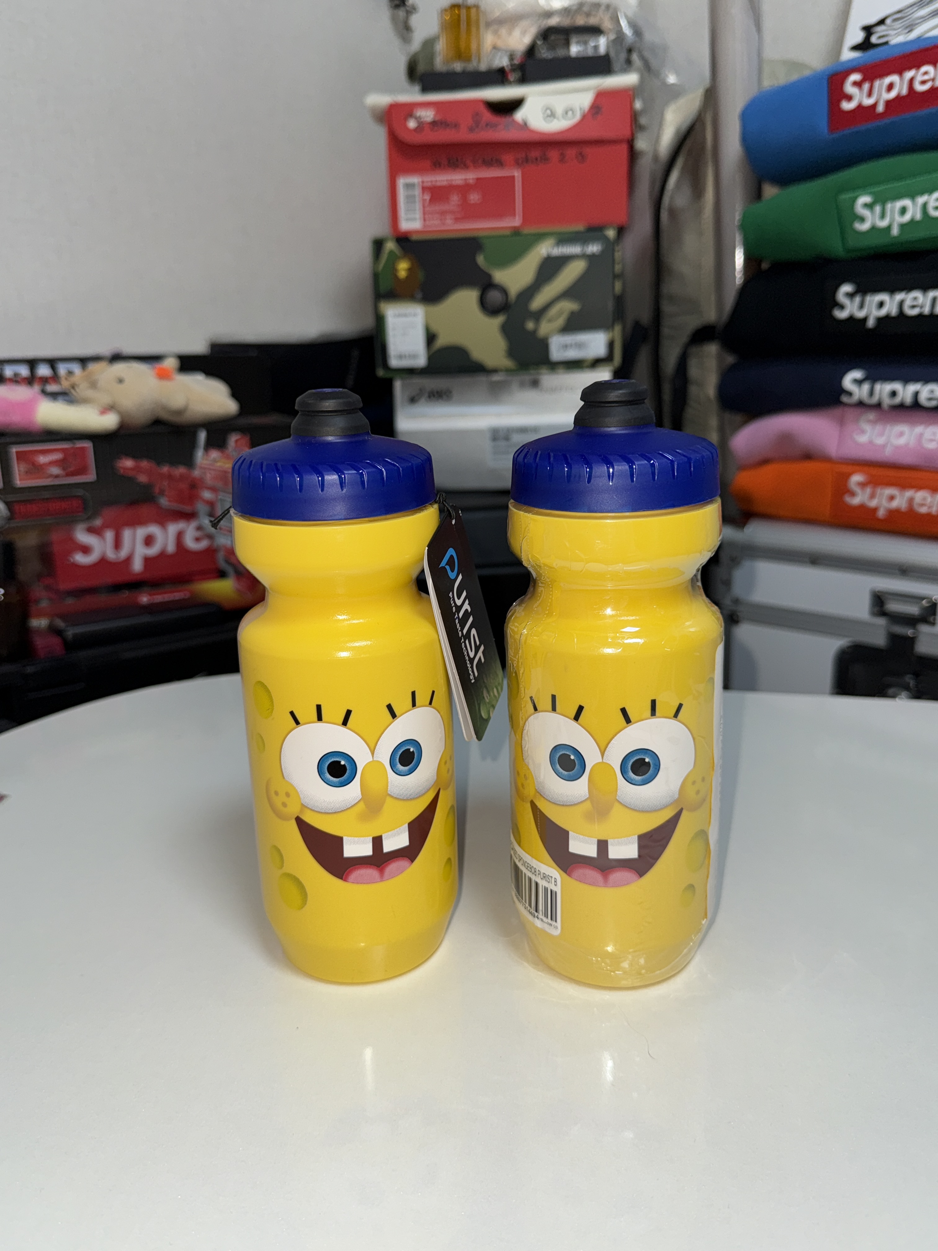 Supreme x SpongeBob SquarePants Specialized Sports Bottle Yellow - 25SS 착용 스타일