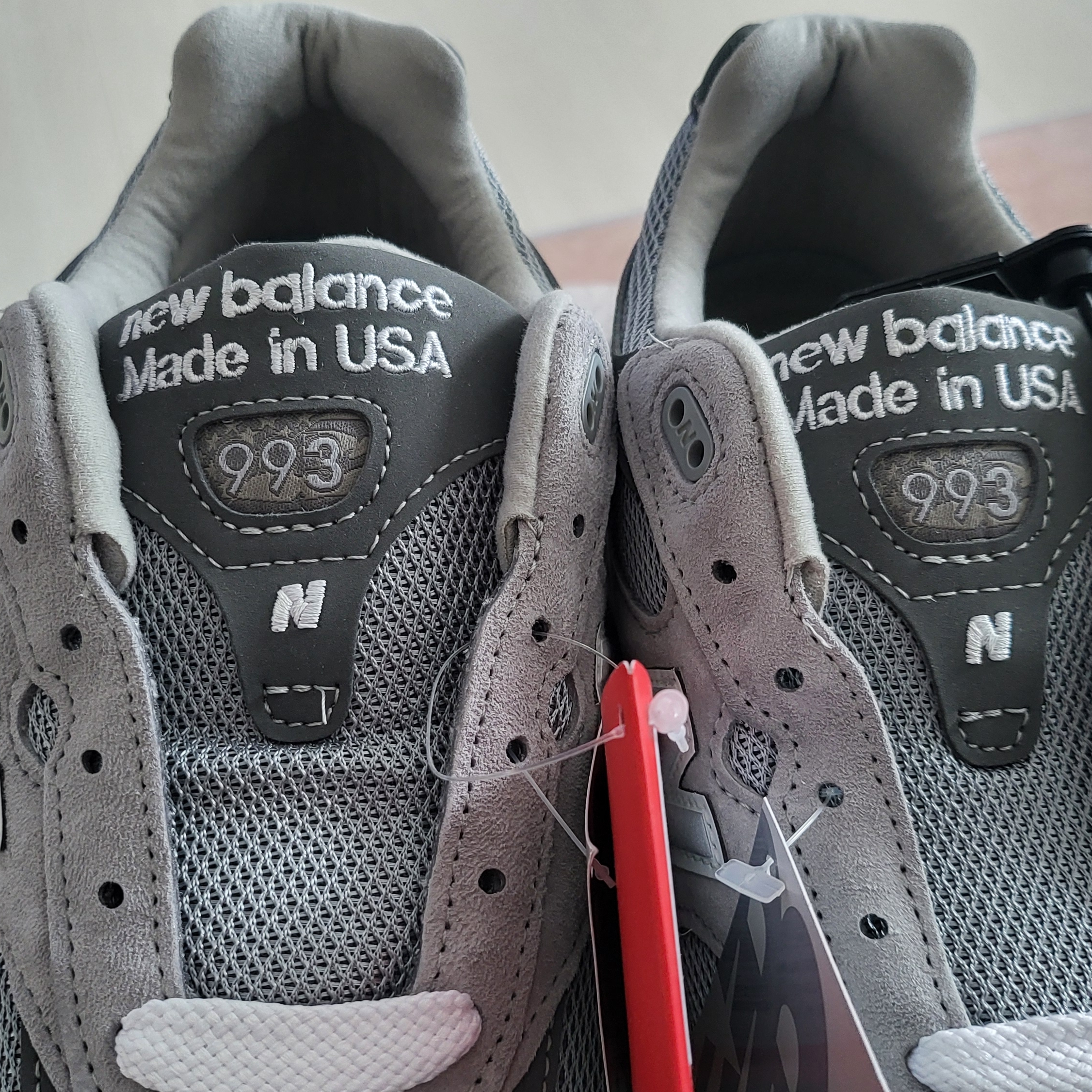 New Balance 993 Made in USA Grey - D Standard 착용 스타일 - 1