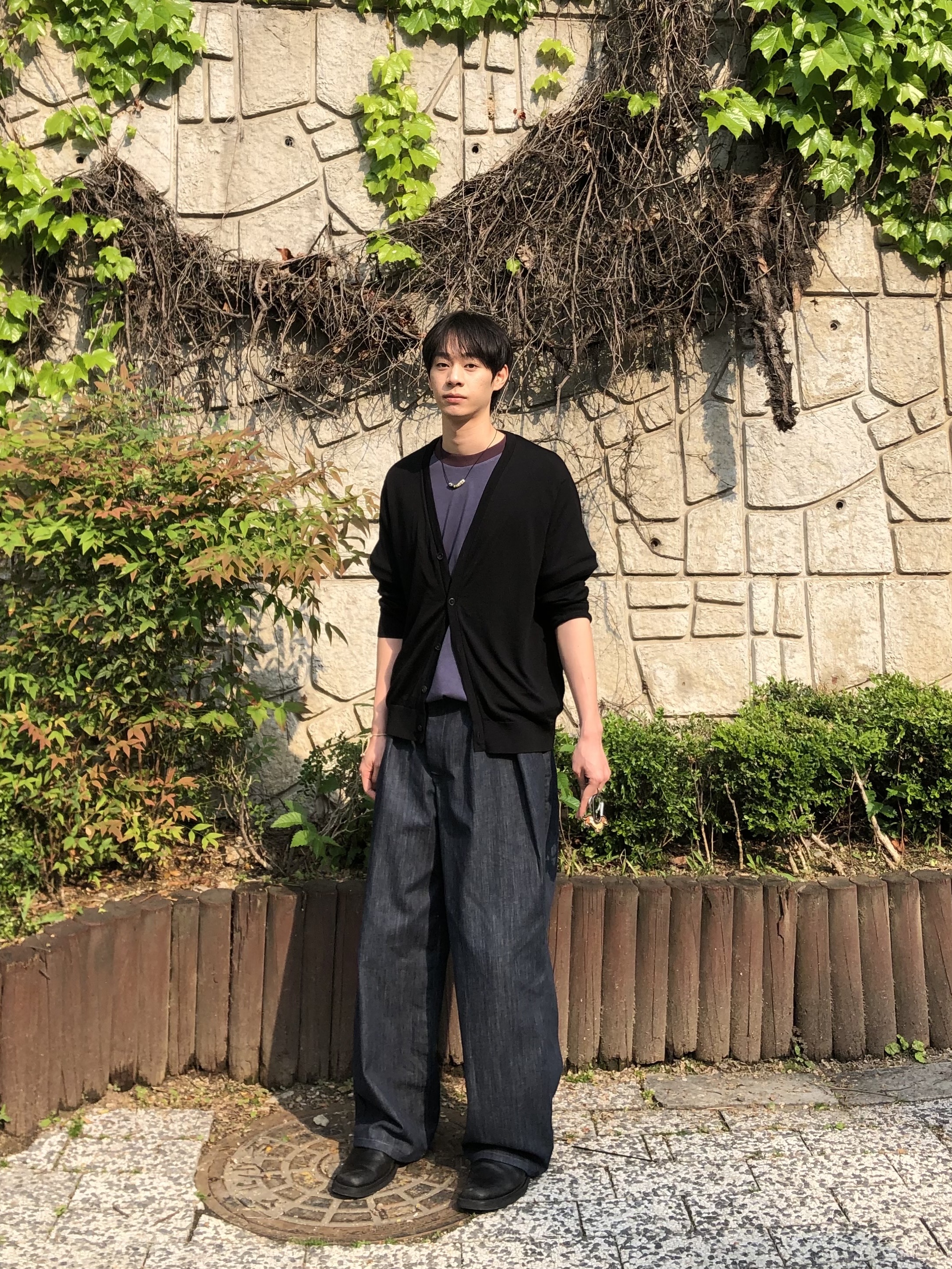 Adidas Spain Adicolor Classics 3-Stripes T-Shirt Shadow Navy - KR Sizing, Human Made Dachs Keyring Brown 착용 스타일 - 1
