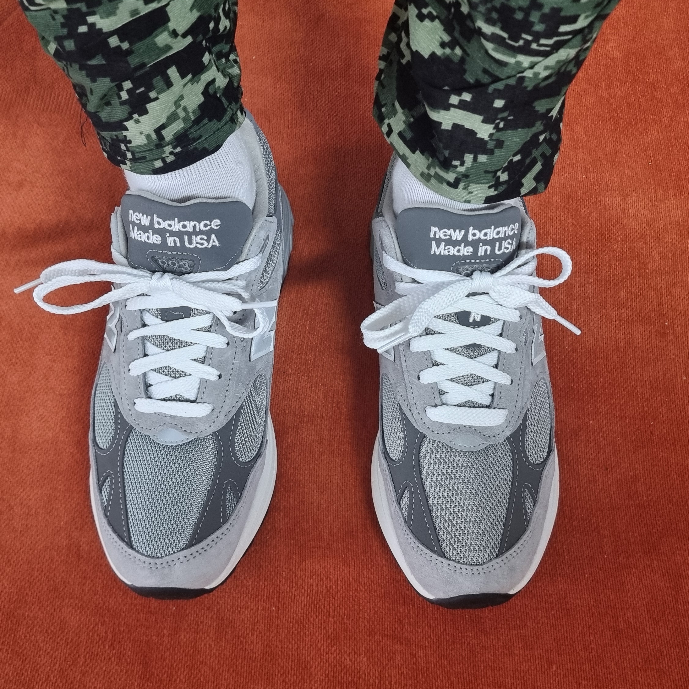 New Balance 993 Made in USA Grey - D Standard 착용 스타일