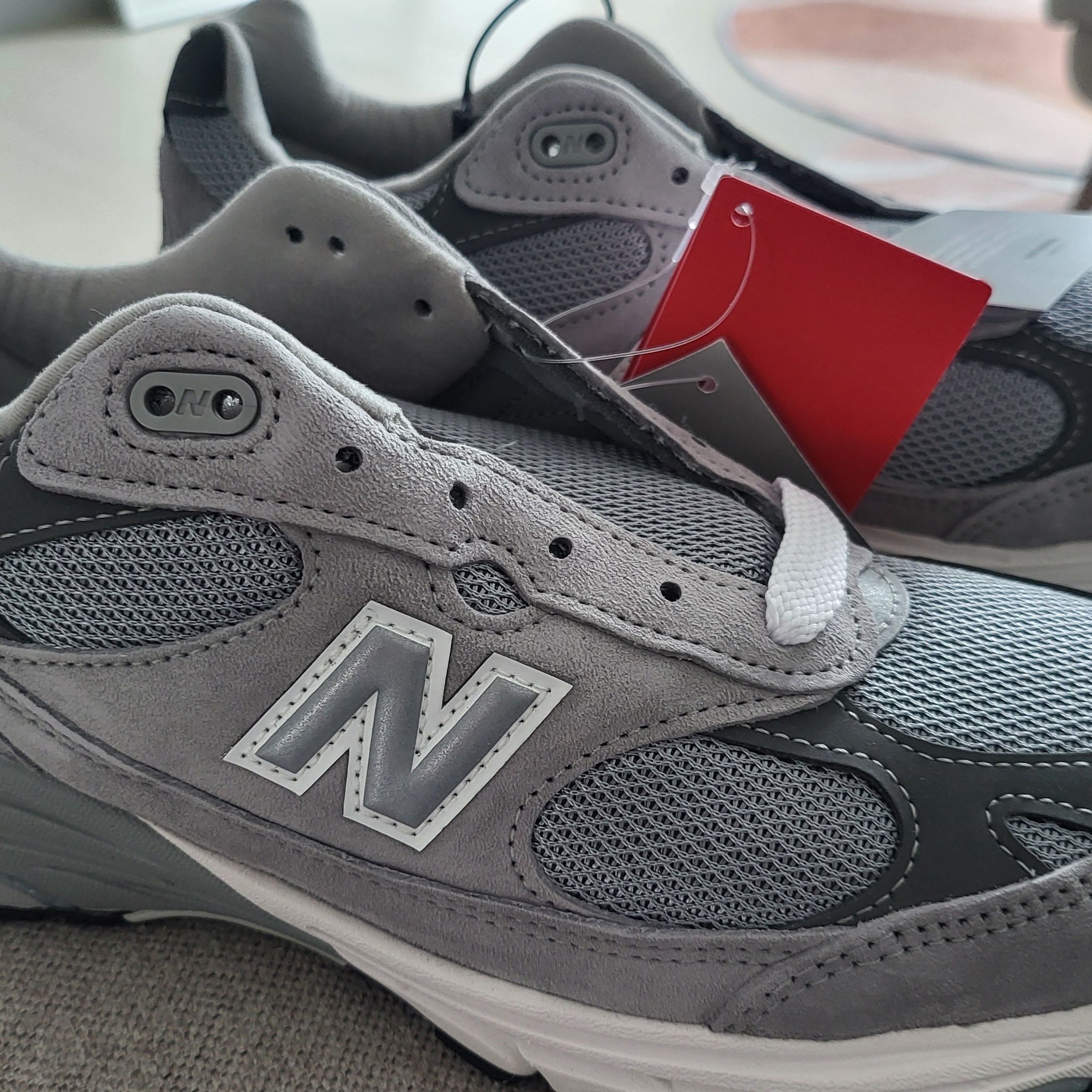 New Balance 993 Made in USA Grey - D Standard 착용 스타일 - 2