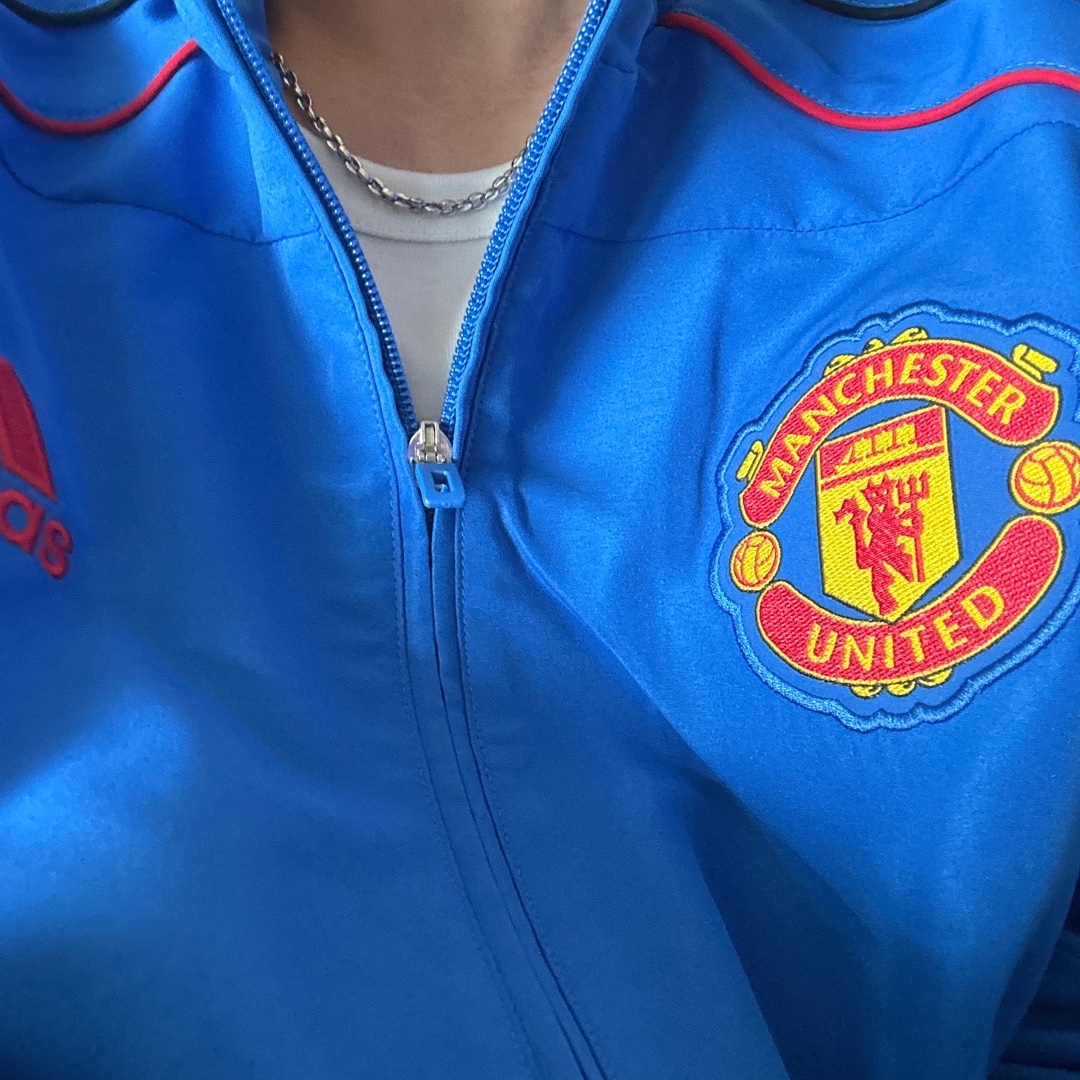 Adidas Manchester United UBP Track Top Blue - US Sizing, Adidas Manchester United UBP Track Top Blue - KR Sizing 착용 스타일
