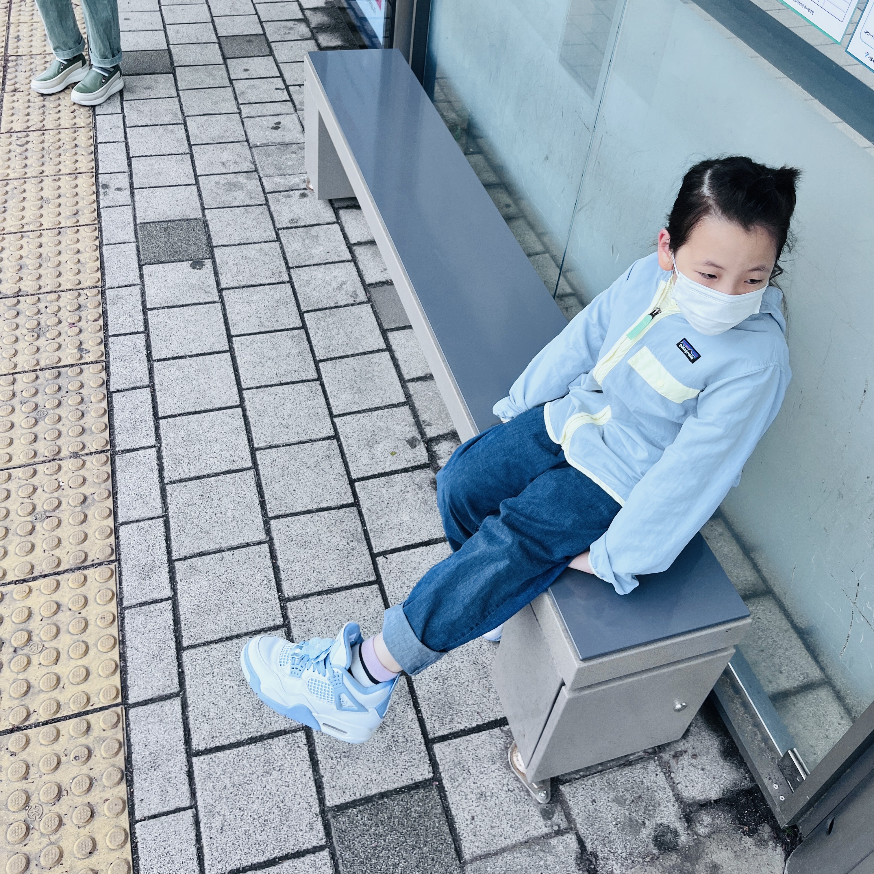 (W) Jordan 4 Retro Aluminum, Jordan 4 x Nigel Sylvester Retro OG SP Brick by Brick 착용 스타일 - 1