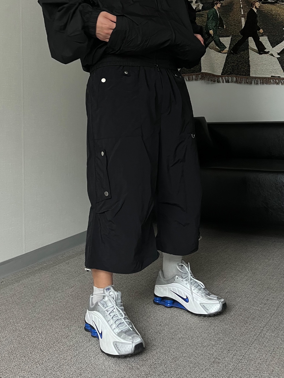 ETCE Cross Destroyed Cap Black, Nike Shox R4 White Racer Blue 착용 스타일 - 4