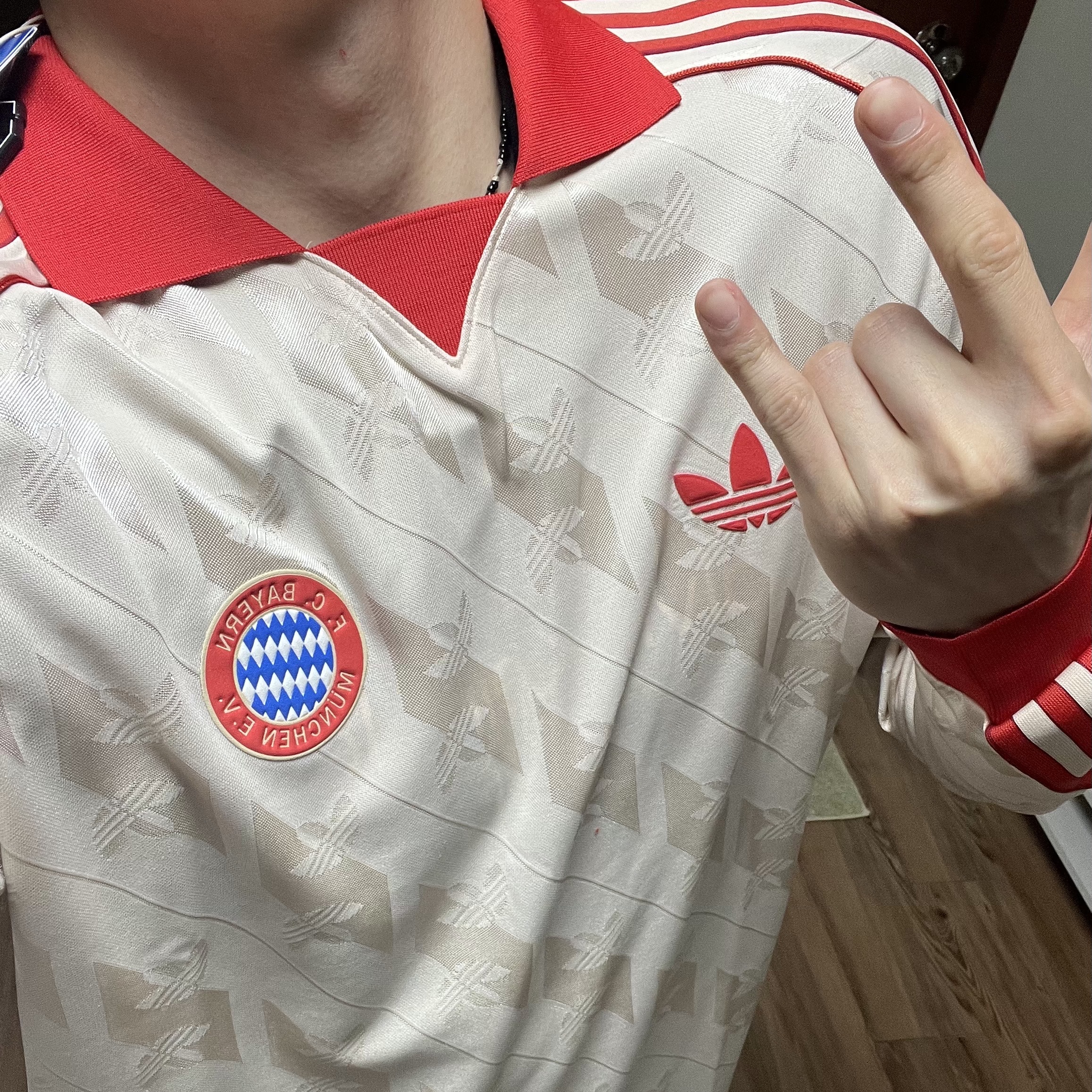 Adidas Bayern Munchen LFSTLR Jersey Linen - KR Sizing (Non Marking Ver.) 착용 스타일 - 1